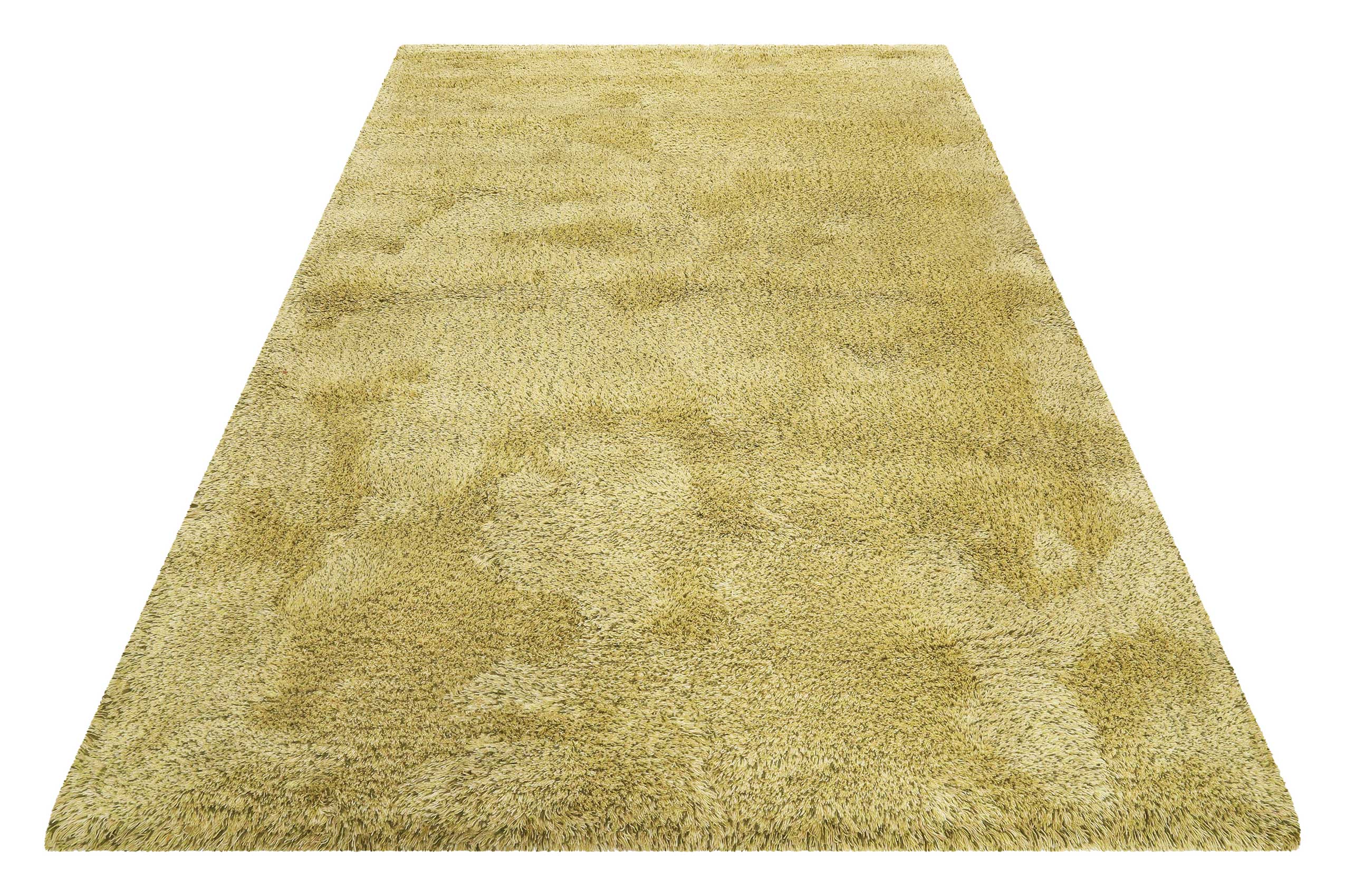 Esprit Wollteppich Grün meliert Hochflor 