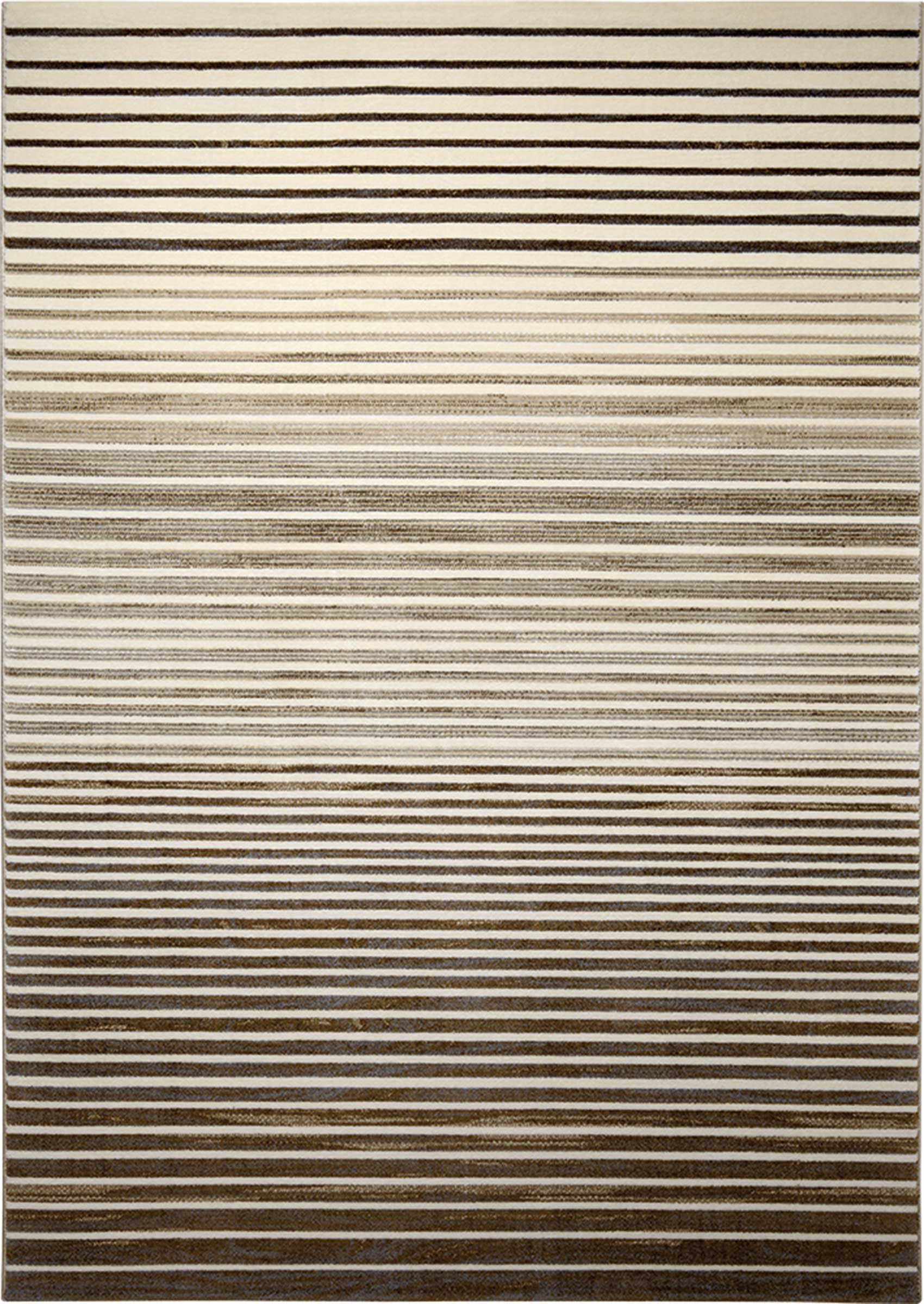 Esprit Kurzflor Teppich » Nifty Stripes « braun taupe beige - Ansicht 1