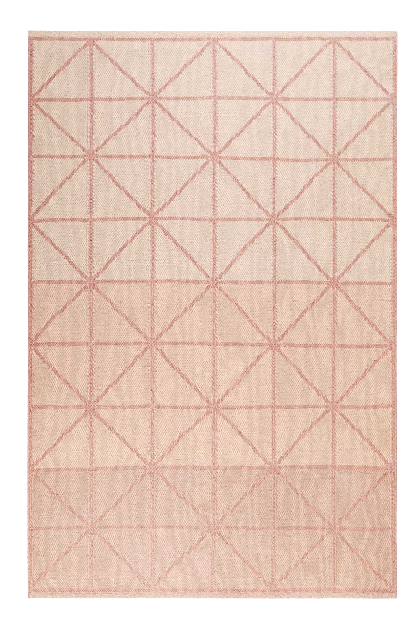 Esprit Kelim Teppich Rosa aus Wolle » Noora « - Ansicht 1