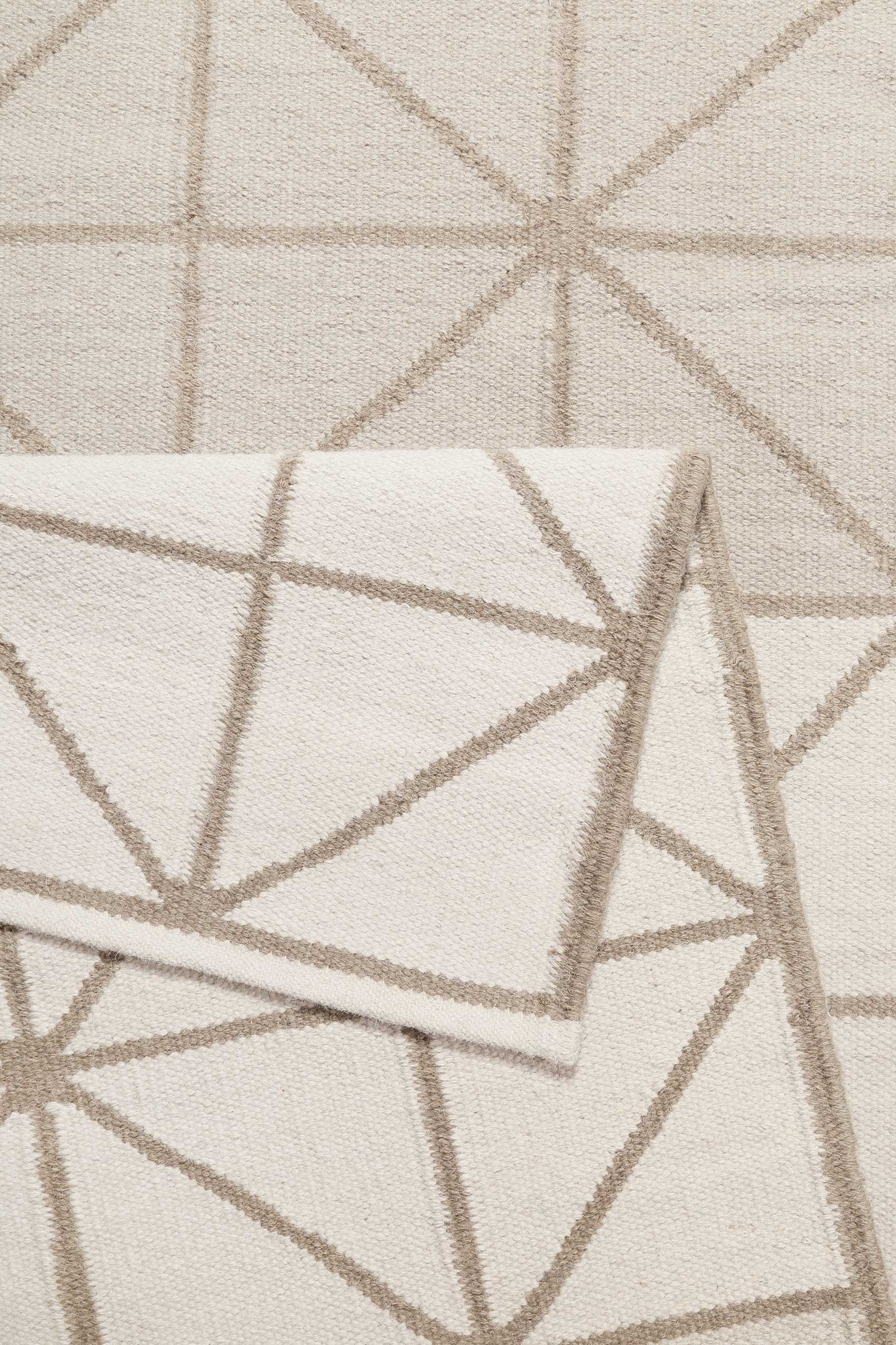 Esprit Kelim Teppich Sand Beige aus Wolle » Noora « - Ansicht 3