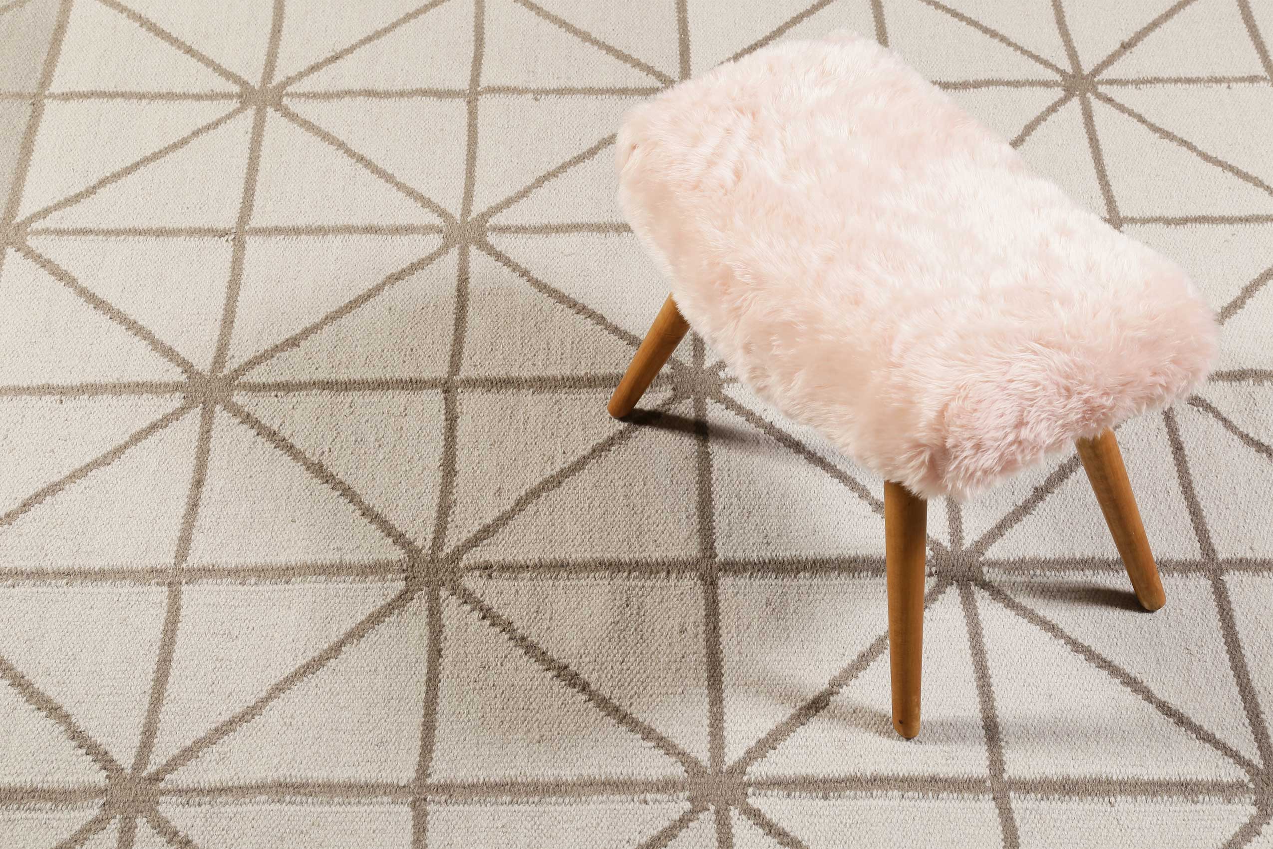 Esprit Kelim Teppich Sand Beige aus Wolle » Noora « - Ansicht 6
