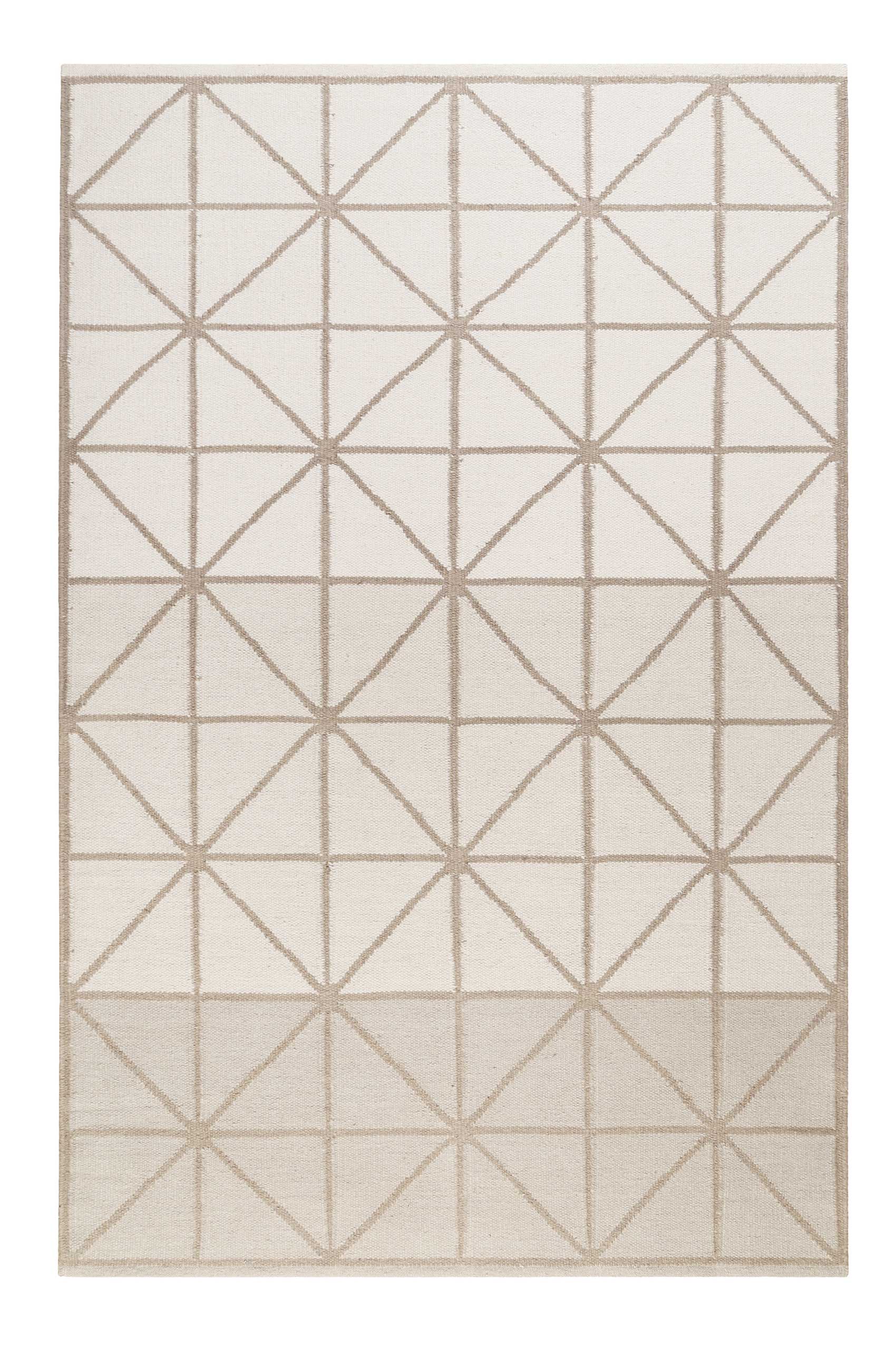 Esprit Kelim Teppich Sand Beige aus Wolle » Noora « - Ansicht 1