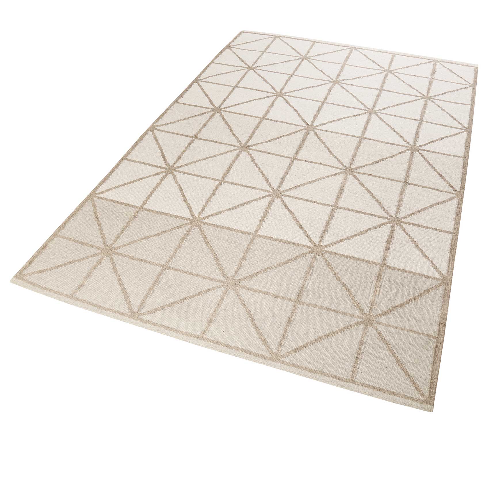 Esprit Kelim Teppich Sand Beige aus Wolle » Noora « - Ansicht 2