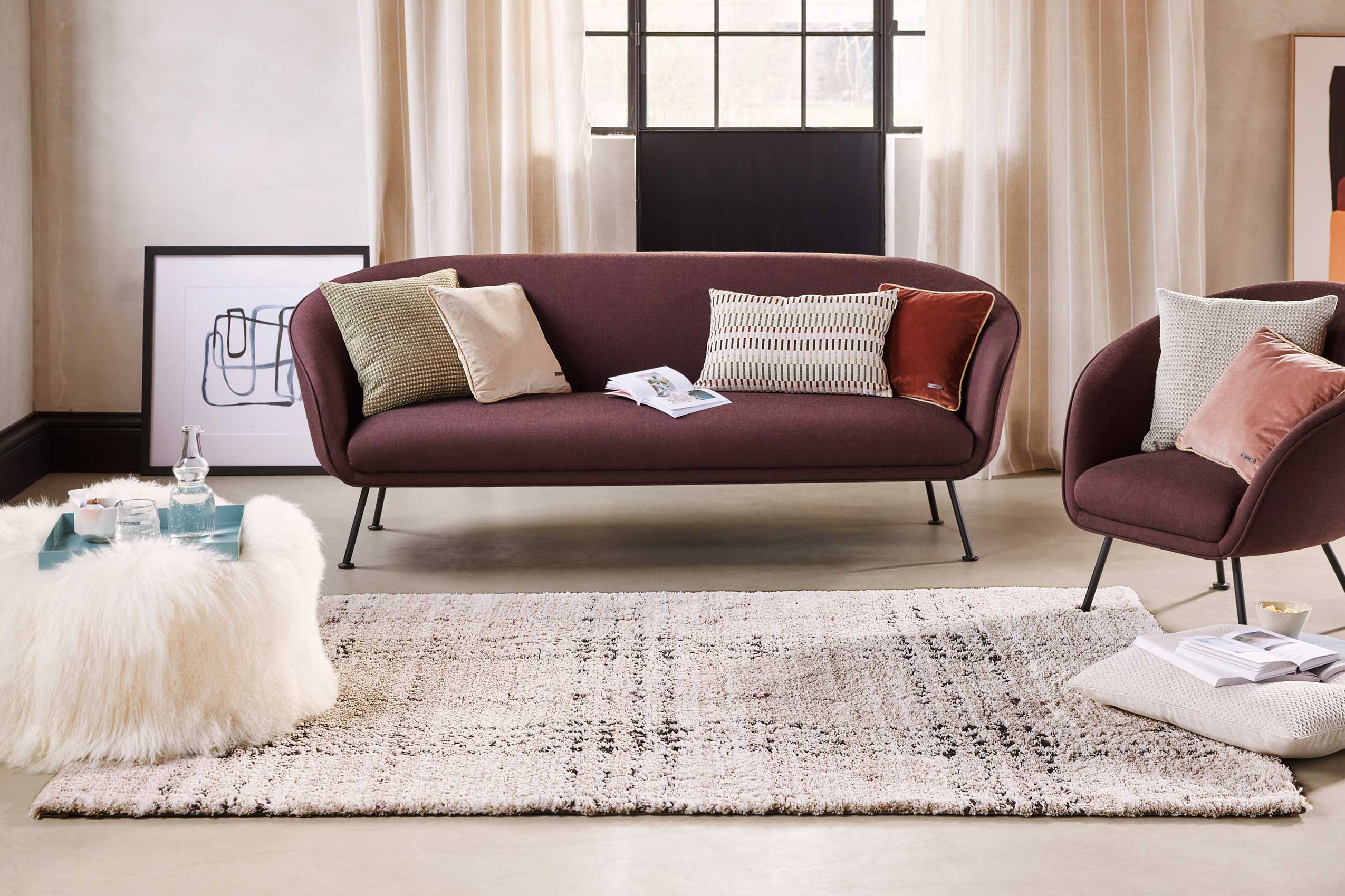 Esprit Teppich Creme Weiß Hochflor » Nora « - Ansicht 8