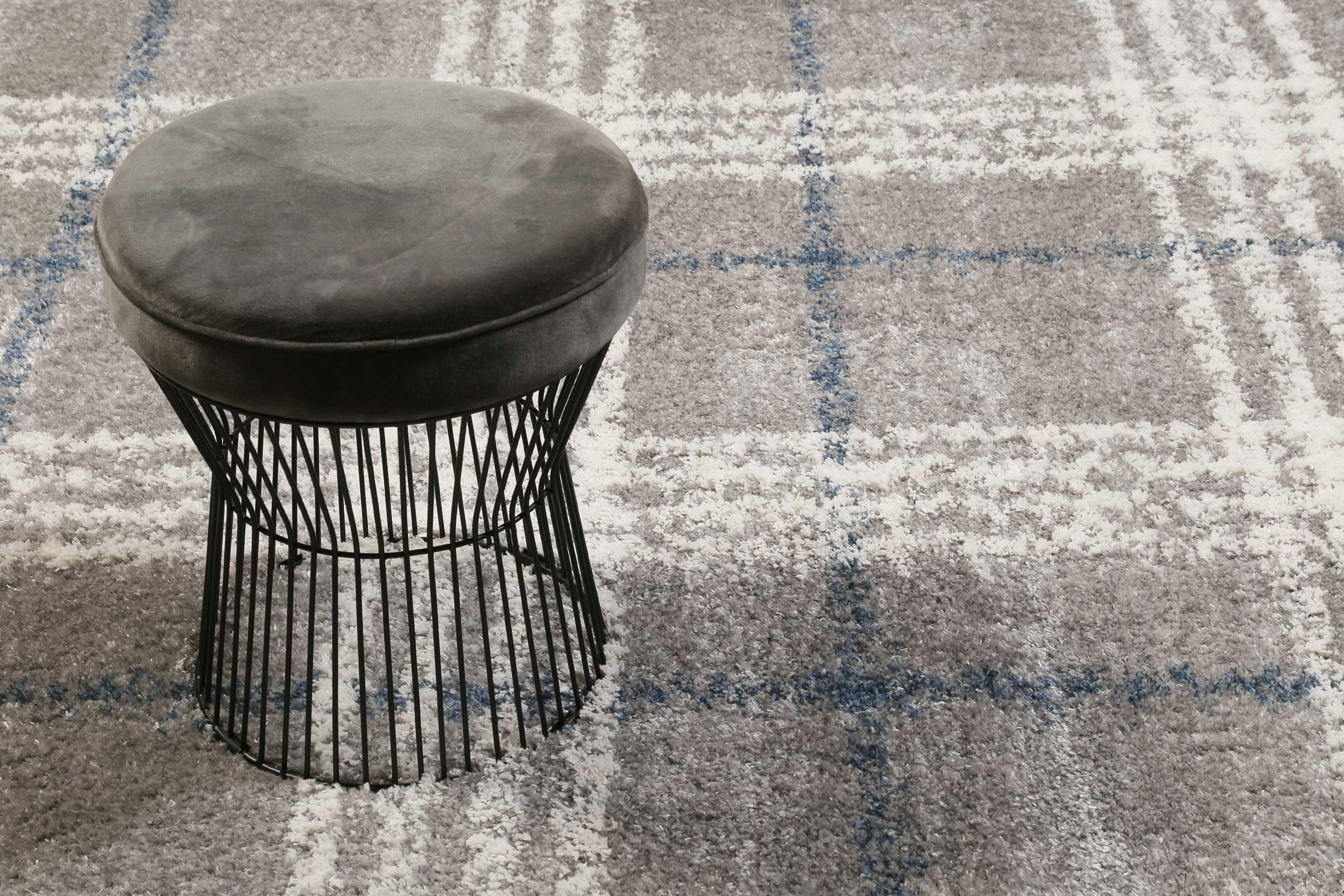 Esprit Teppich Grau Hochflor 