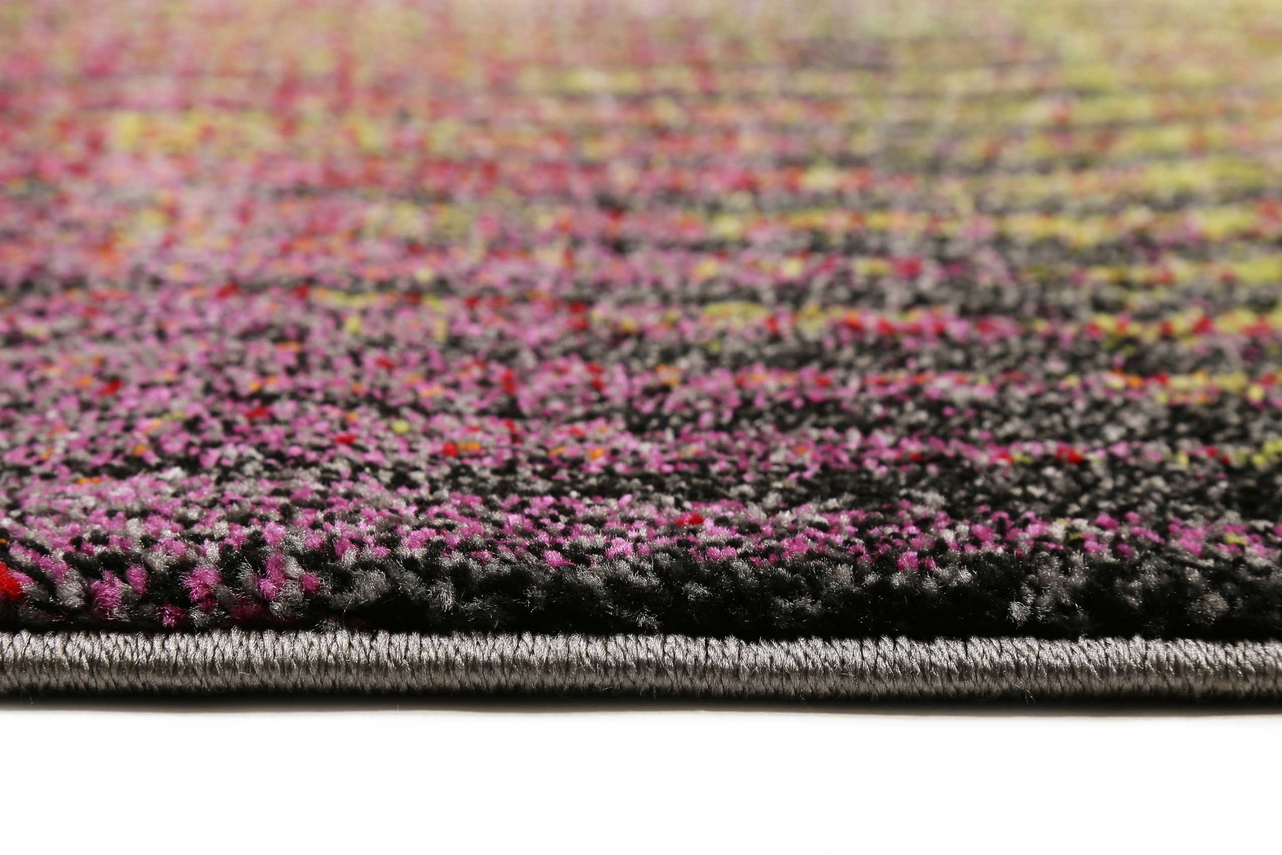 Esprit Teppich Grün Pink Kurzflor 