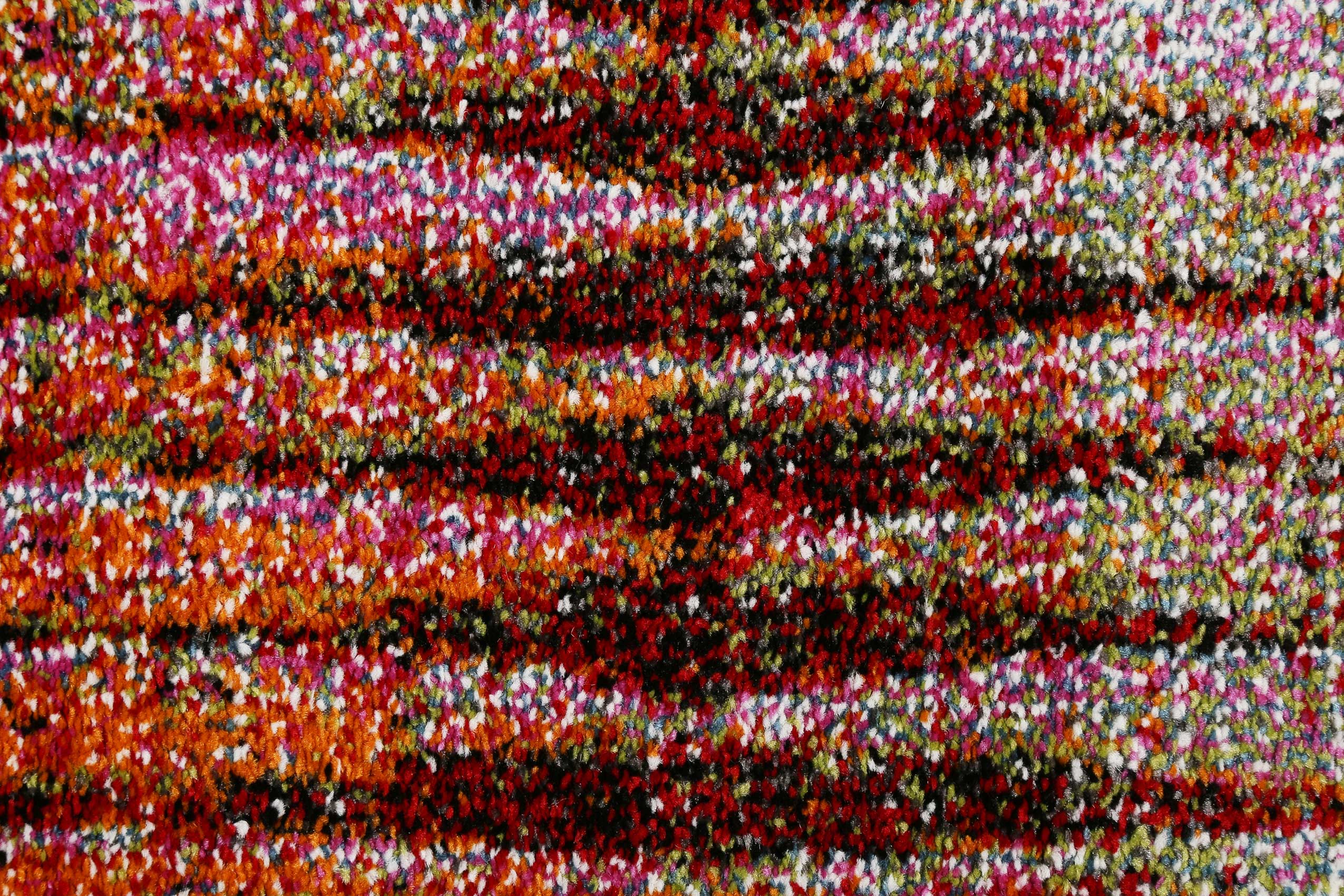 Esprit Teppich Grau Pink Orange Grün Kurzflor » OceanView « - Ansicht 5