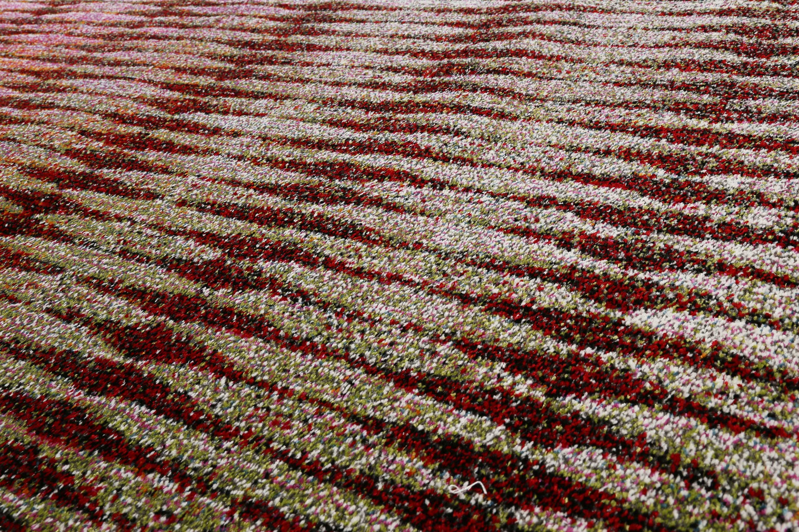 Esprit Teppich Grau Pink Orange Grün Kurzflor » OceanView « - Ansicht 6