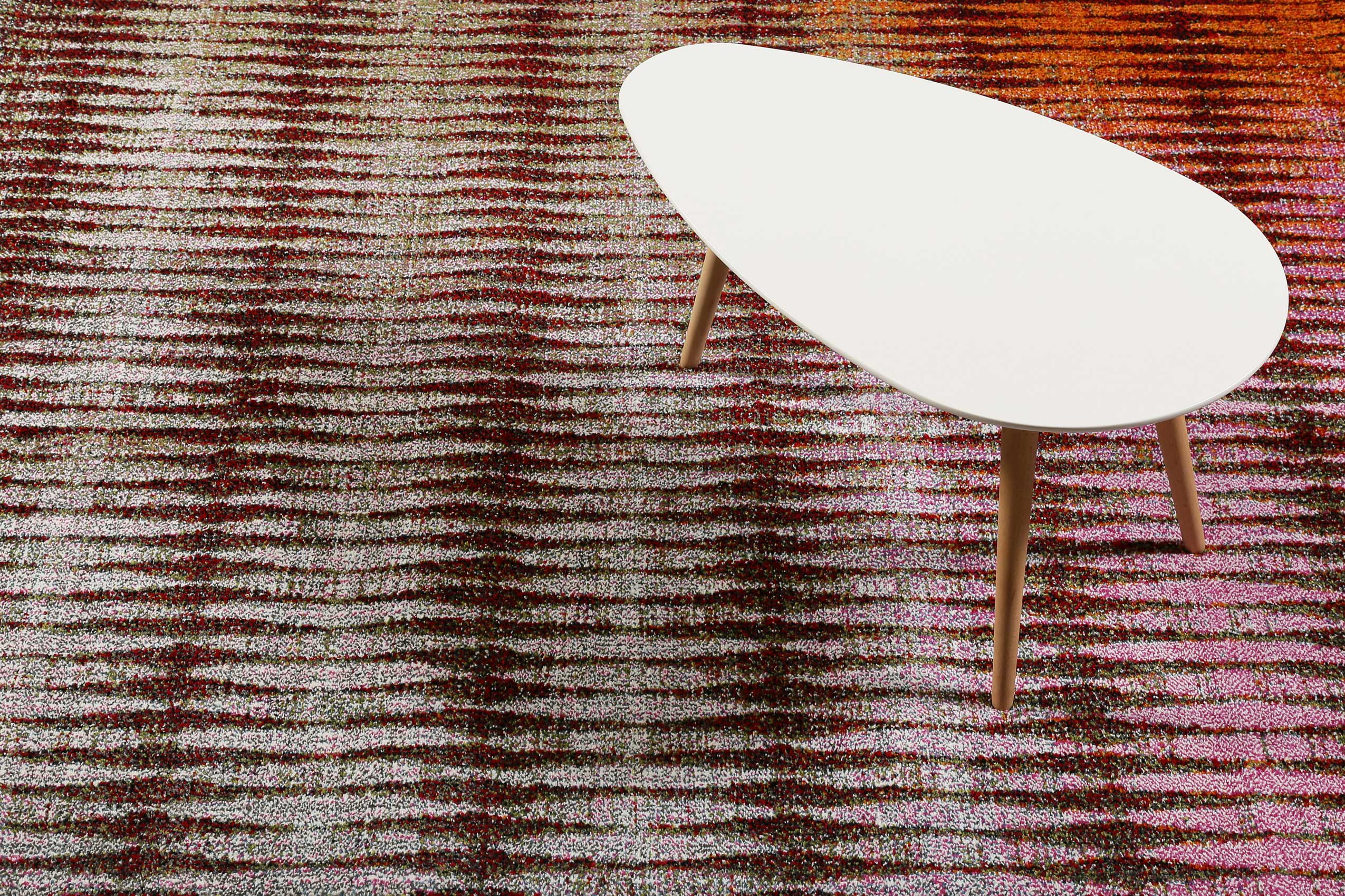 Esprit Teppich Grau Pink Orange Grün Kurzflor » OceanView « - Ansicht 7