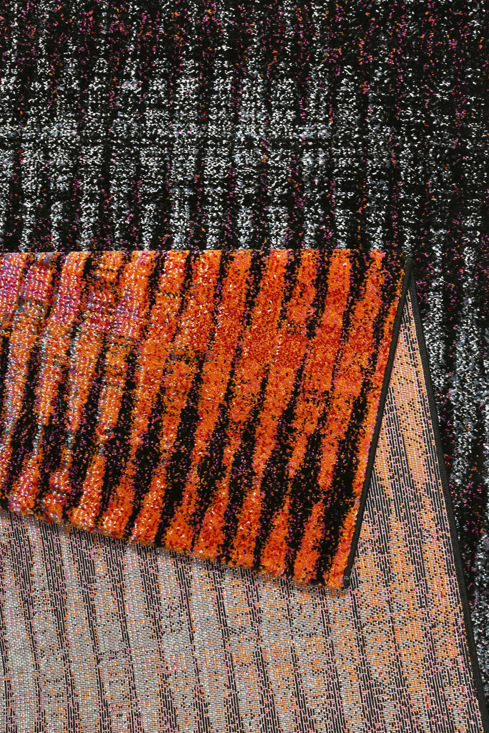 Esprit Teppich Orange Grau Bunt Kurzflor » OceanView « - Ansicht 3