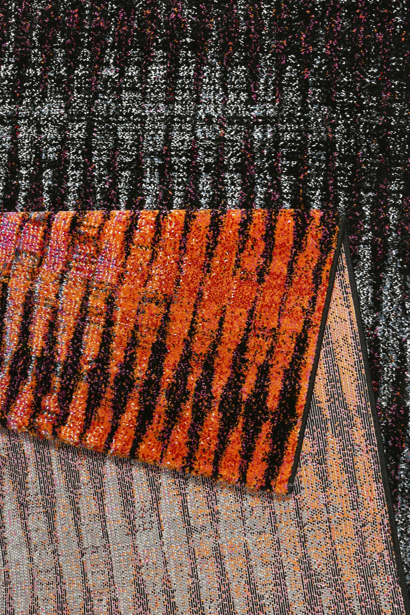 Esprit Teppich Orange Grau Bunt Kurzflor 