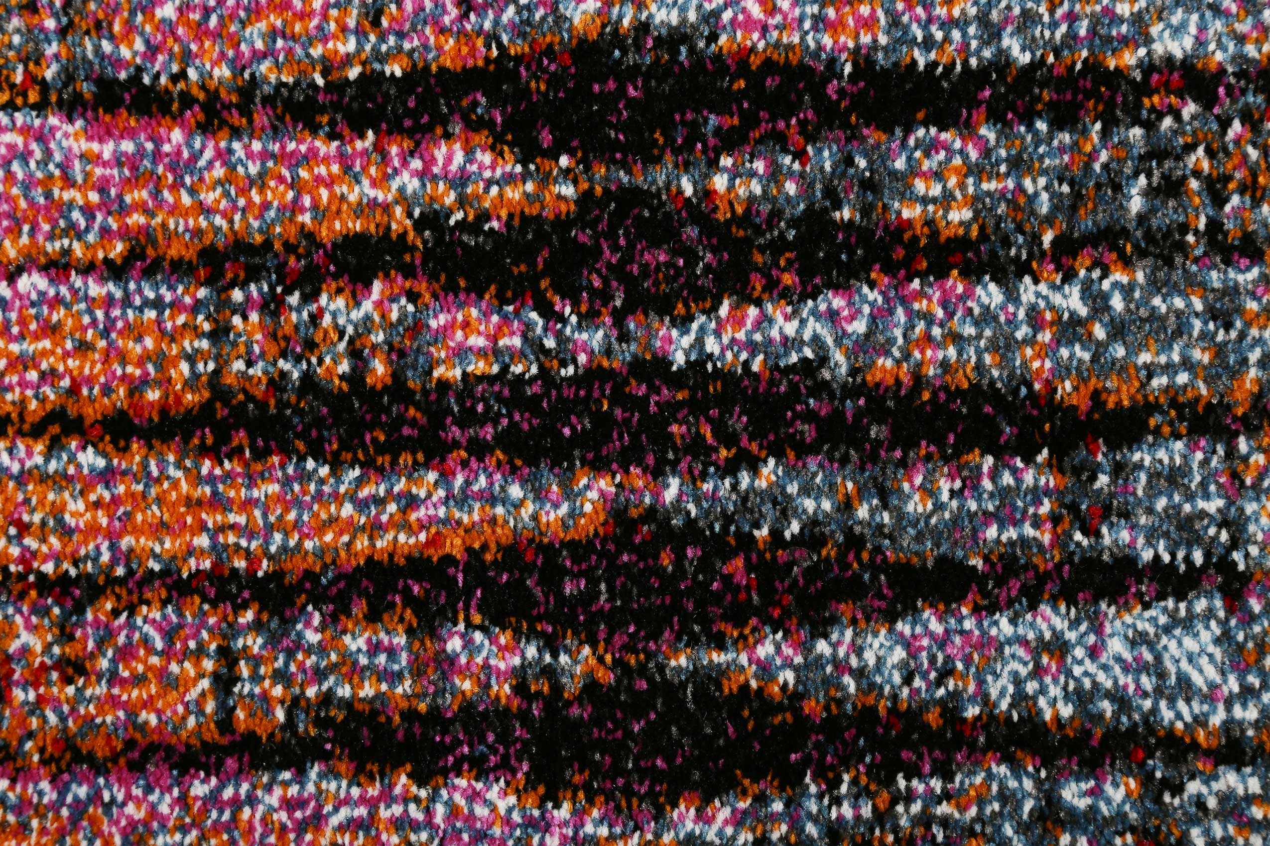 Esprit Teppich Orange Grau Bunt Kurzflor 