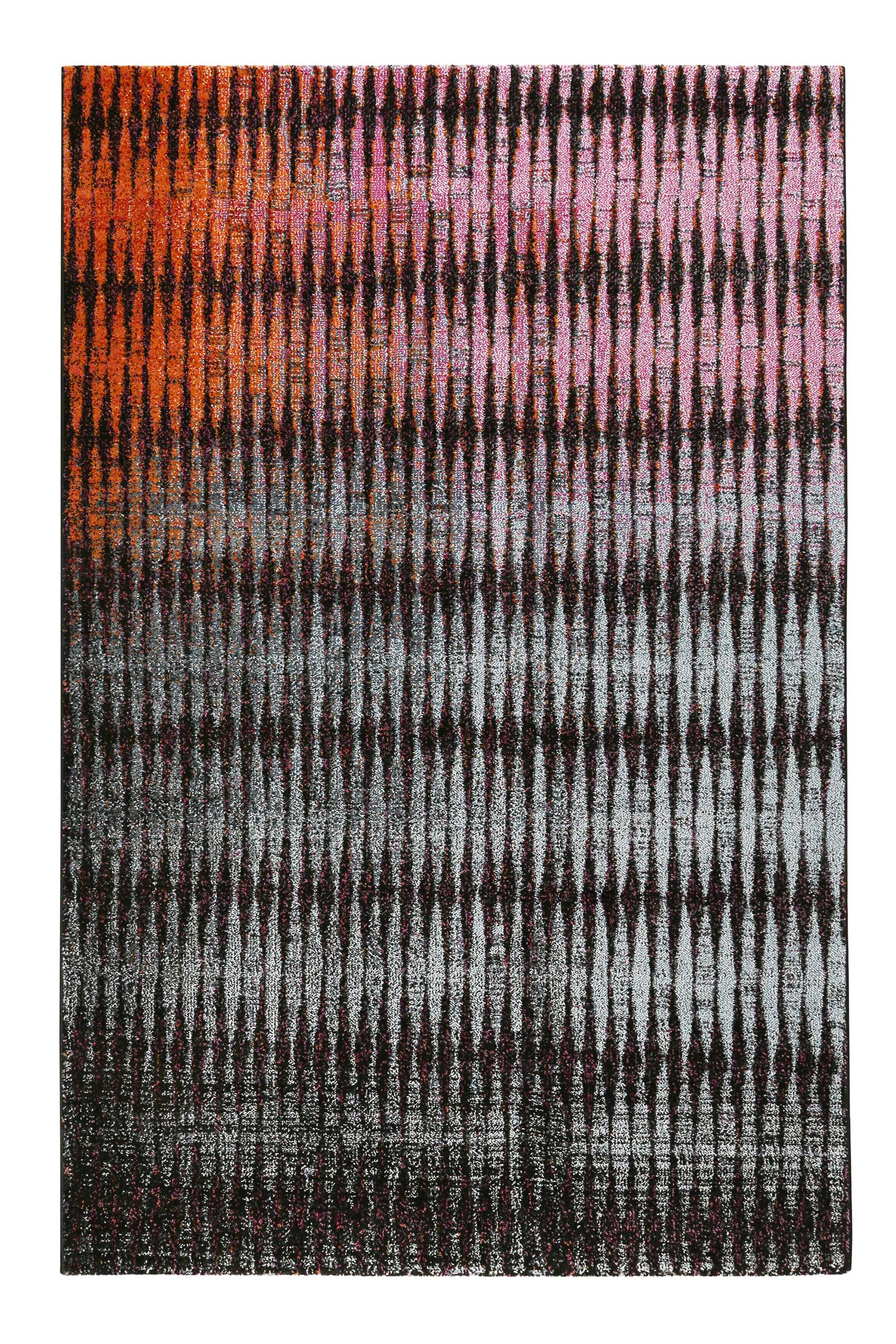 Esprit Teppich Orange Grau Bunt Kurzflor 