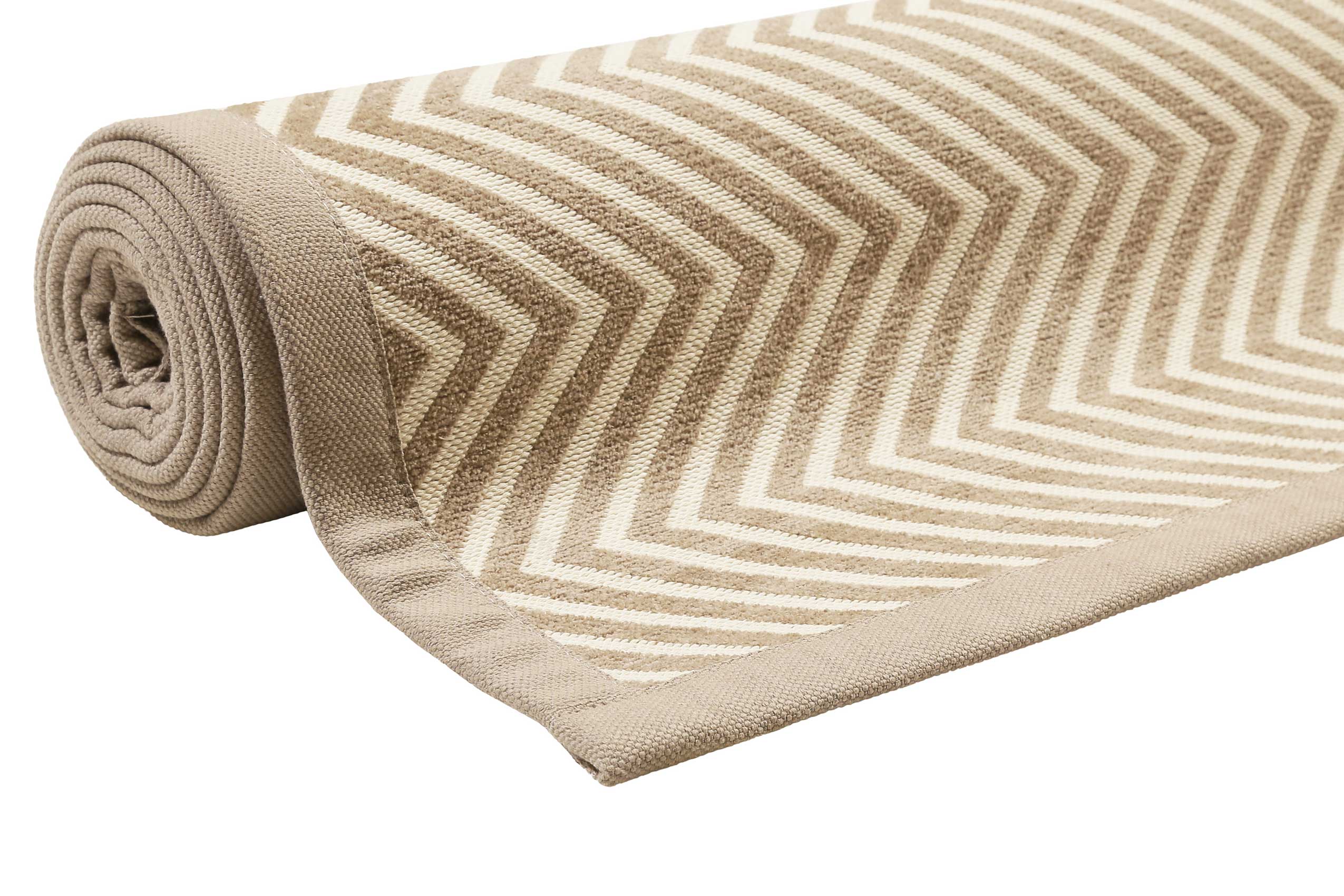 Esprit Wendeteppich Beige Kurzflor 
