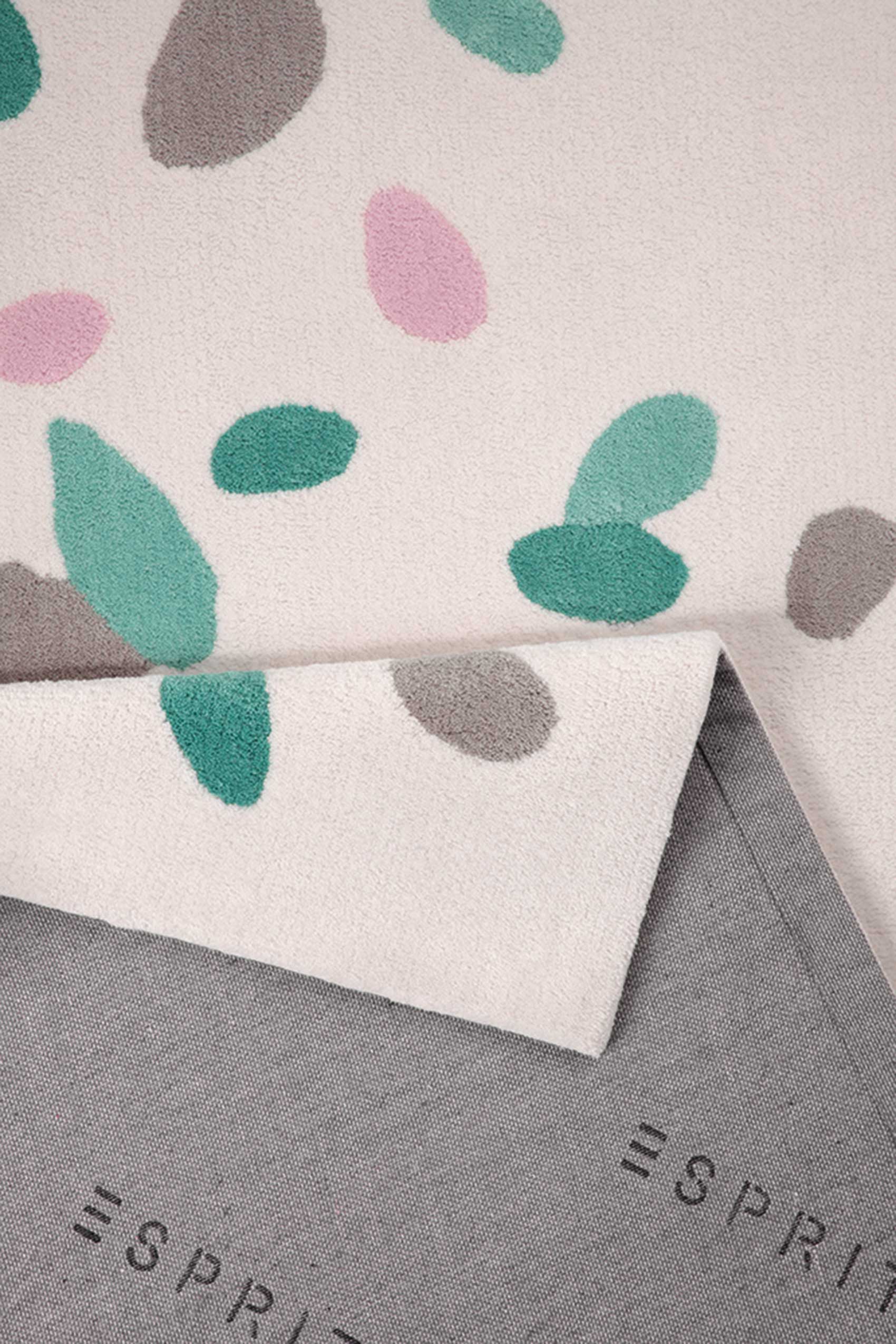 Esprit Teppich Grün Rosa Weiß Kurzflor » Petals « - Ansicht 3