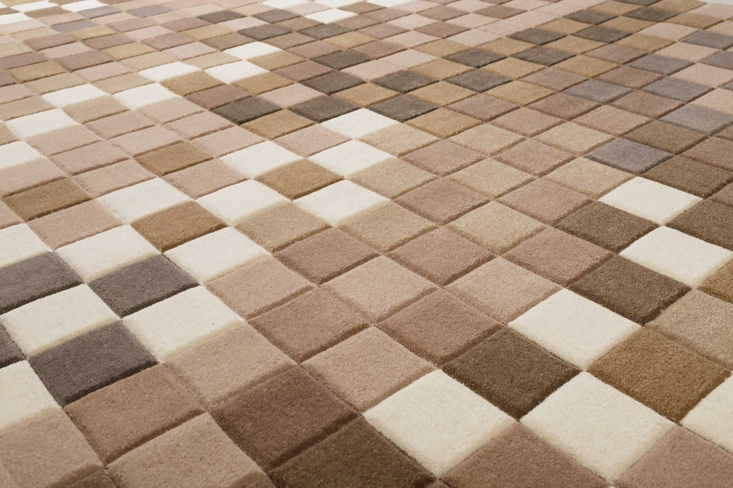 Esprit Wollteppich Beige Braun » Pixel « - Ansicht 5