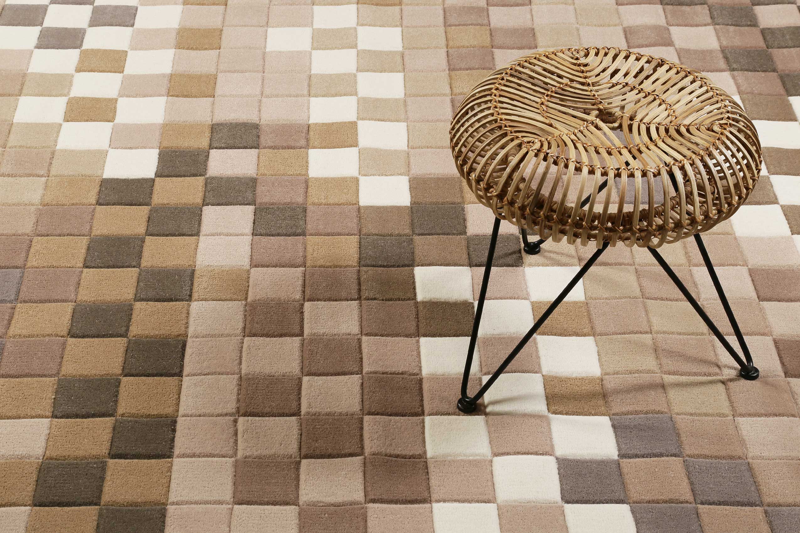 Esprit Wollteppich Beige Braun » Pixel « - Ansicht 7