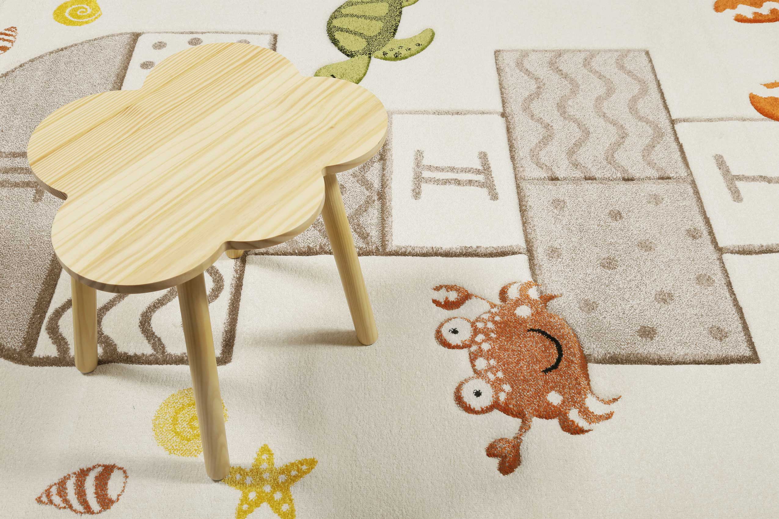 Esprit Kinderteppich Creme Beige 