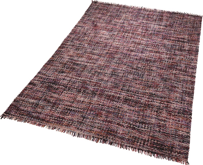 Esprit Kelim Teppich Rot Violett aus Wolle » Purl « - Ansicht 2