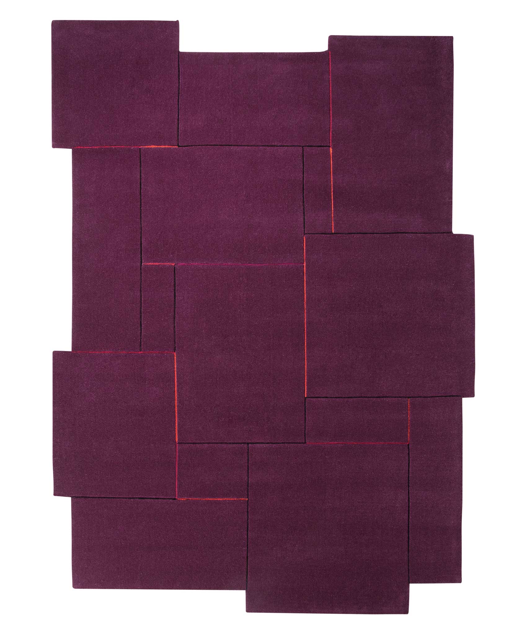 Esprit Wollteppich Lila » Puzzle « - Ansicht 1