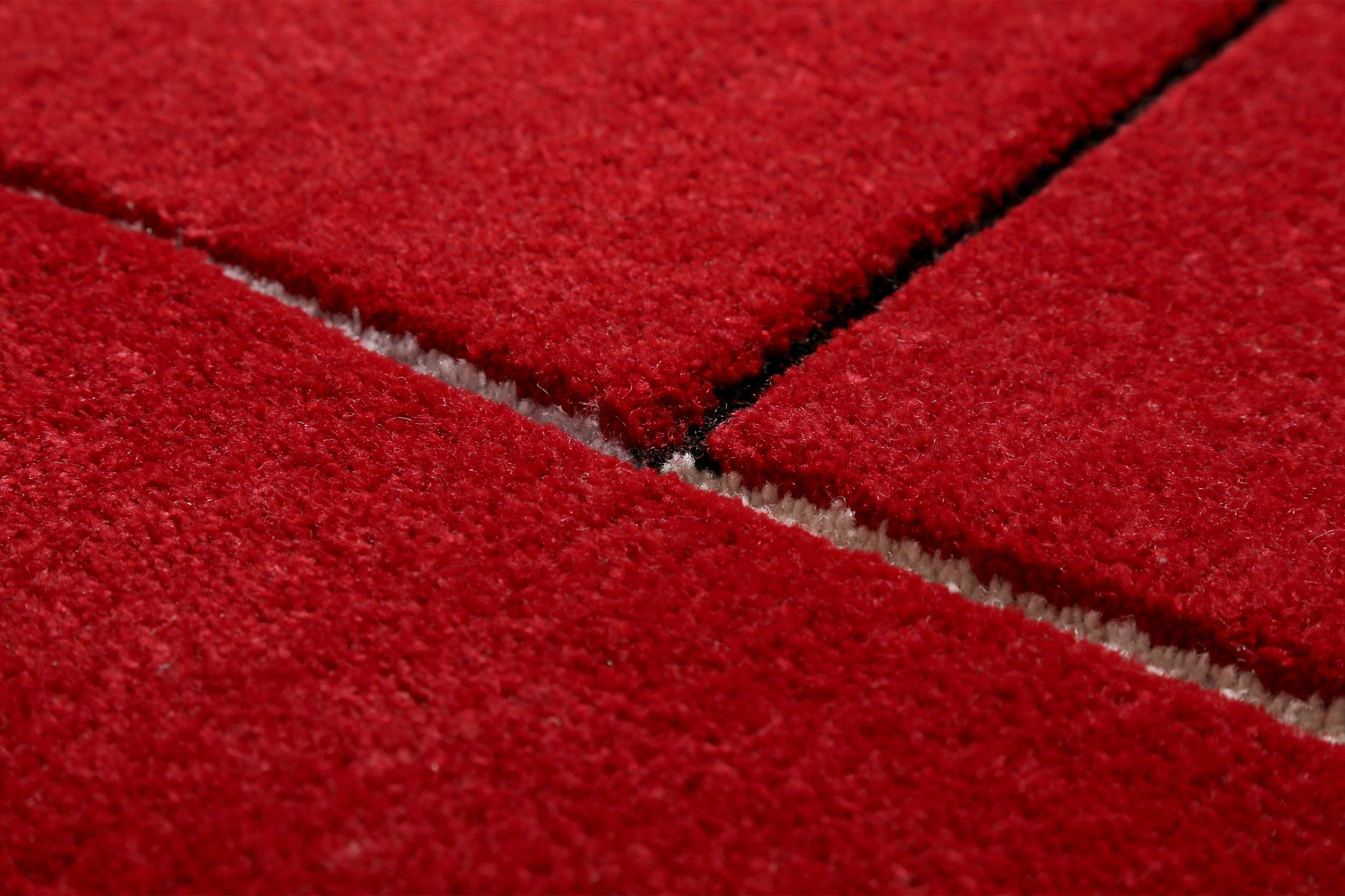 Esprit Wollteppich Rot Kurzflor » Puzzle « - Ansicht 5