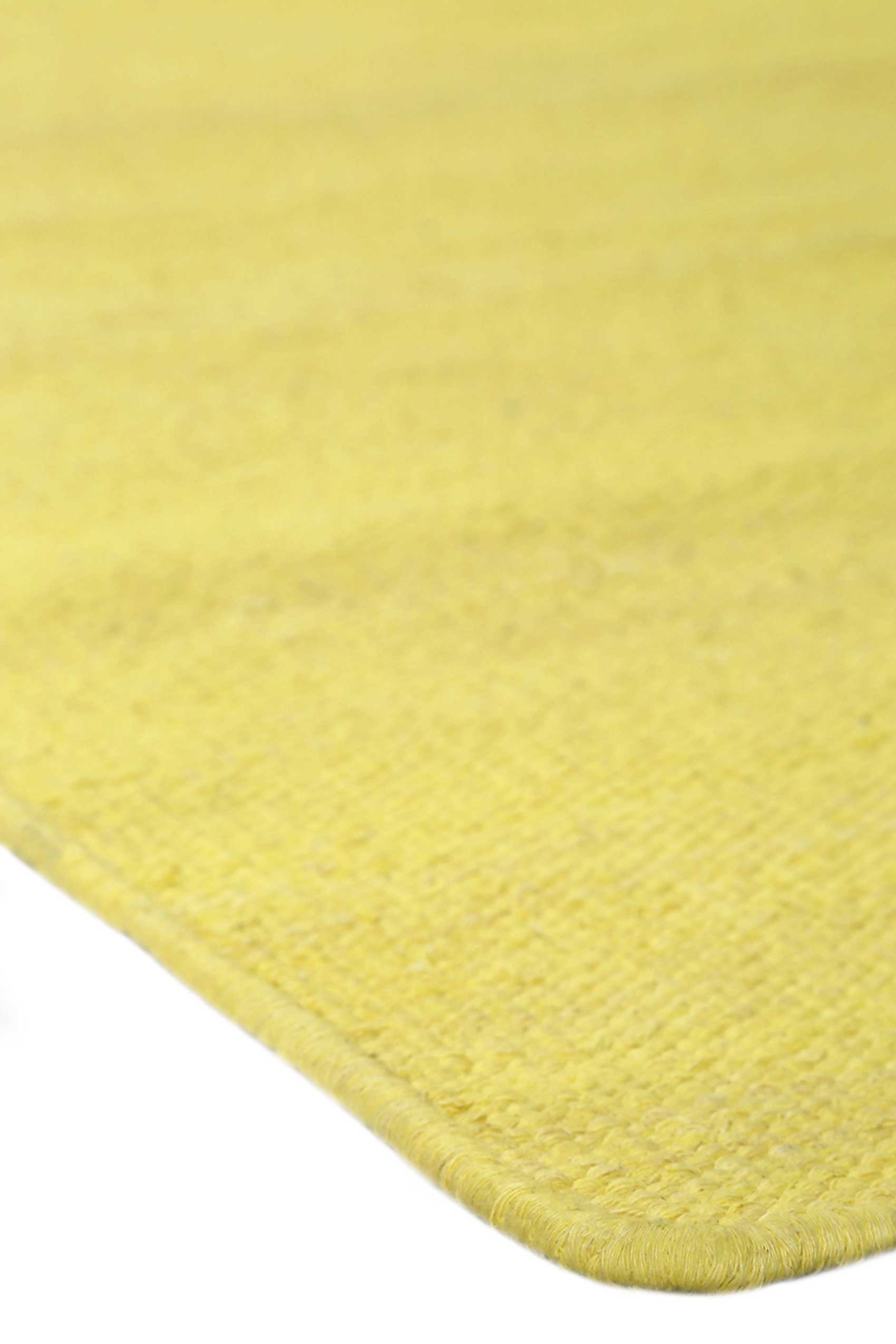 Esprit Kurzflor Teppich Gelb aus Baumwolle 