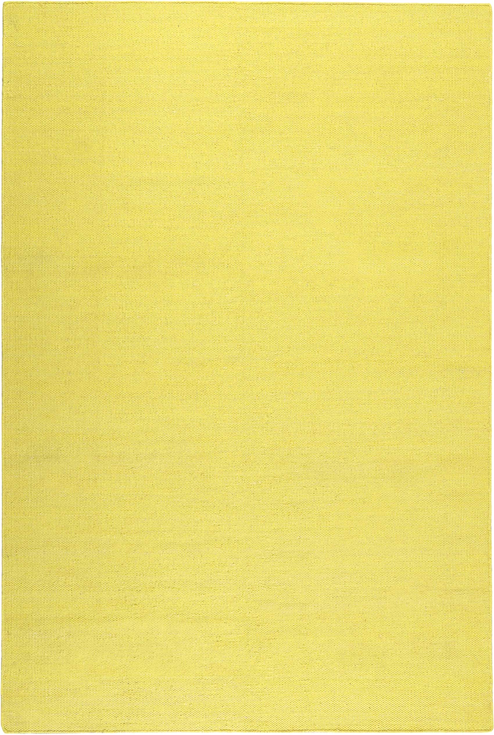 Esprit Kurzflor Teppich Gelb aus Baumwolle » Rainbow Kelim « - Ansicht 1