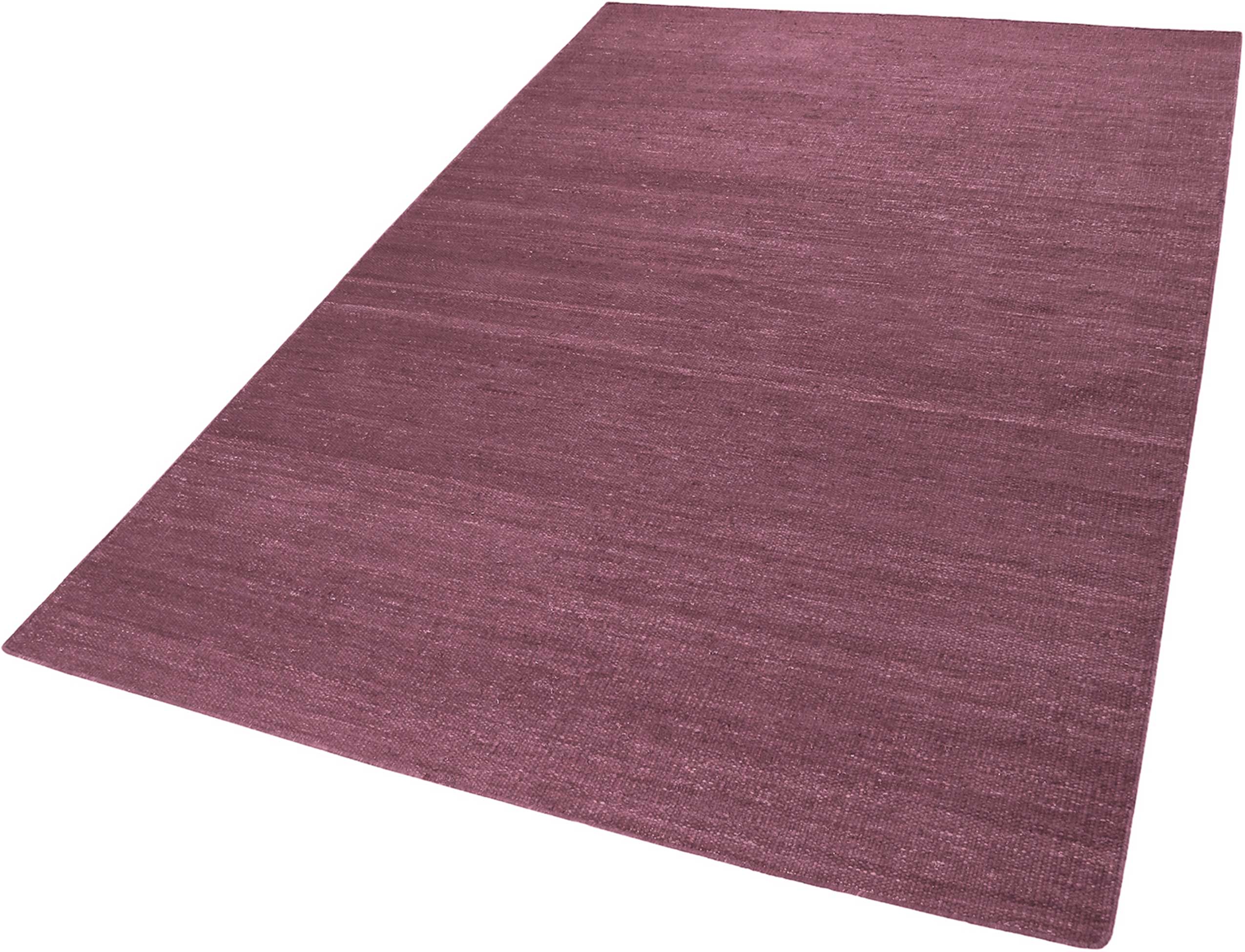 Esprit Kurzflor Teppich Flieder Rot aus Baumwolle » Rainbow Kelim « - Ansicht 2
