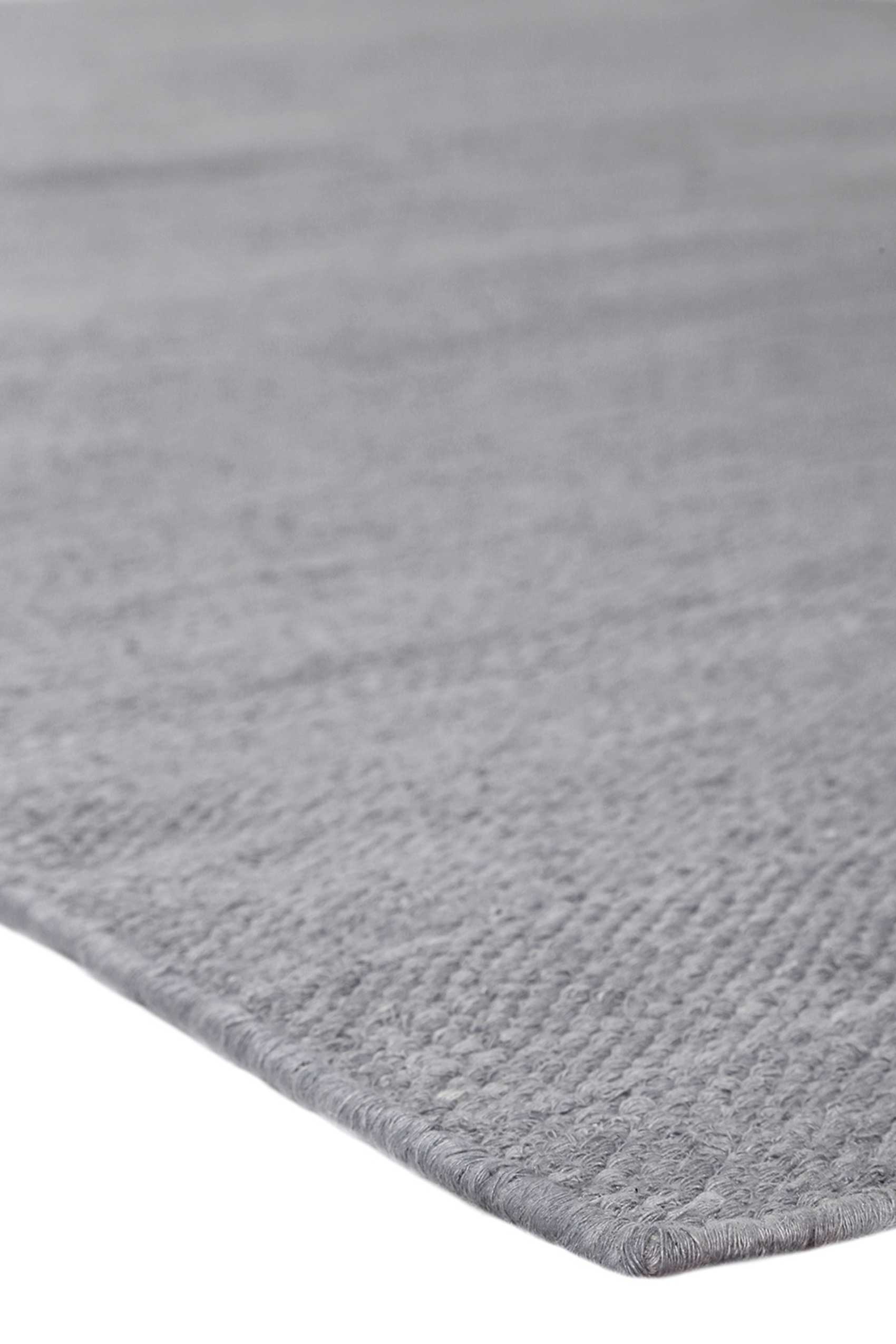 Esprit Kurzflor Teppich Grau aus Baumwolle » Rainbow Kelim « - Ansicht 4