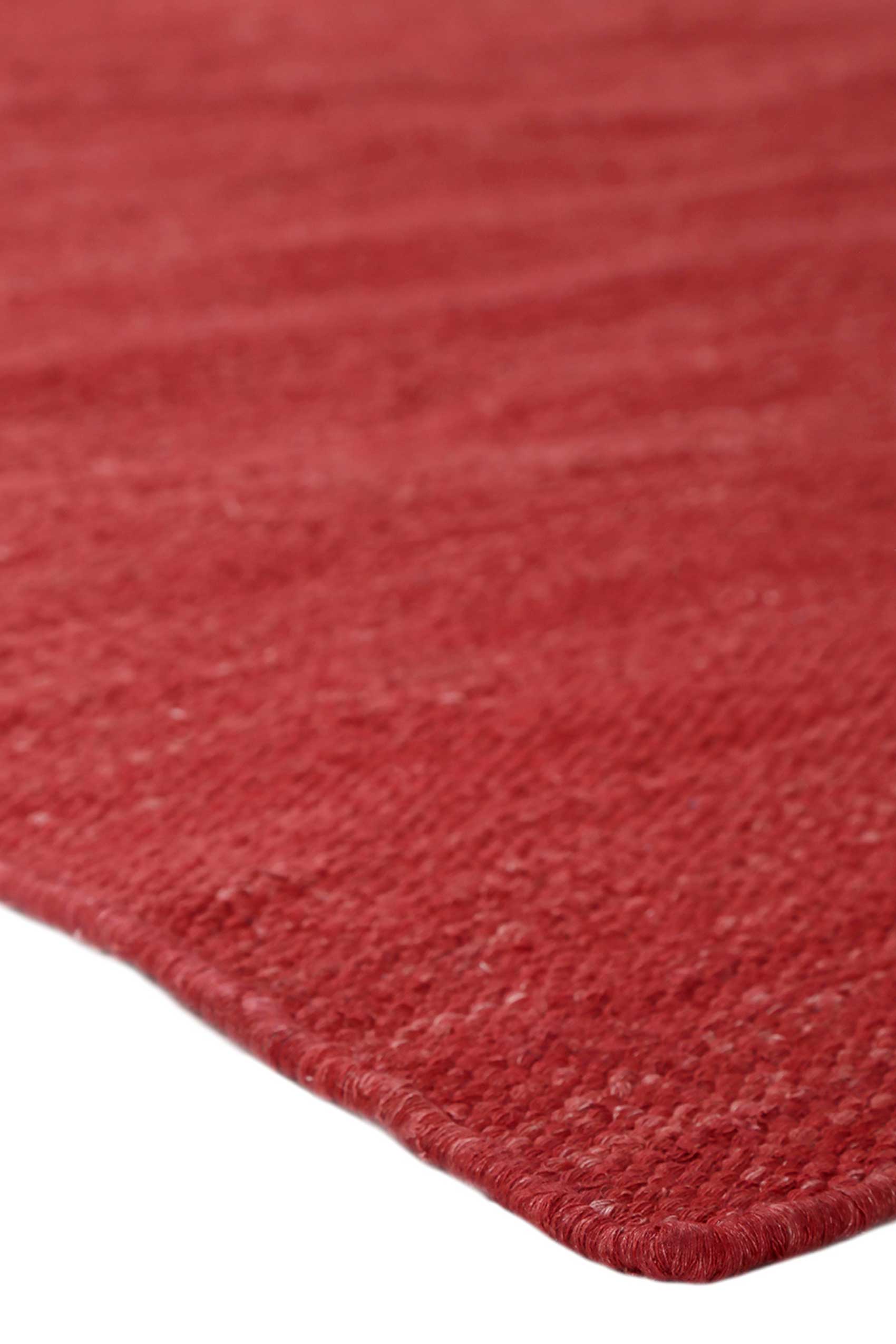 Esprit Kurzflor Teppich Rot aus Baumwolle » Rainbow Kelim « - Ansicht 4