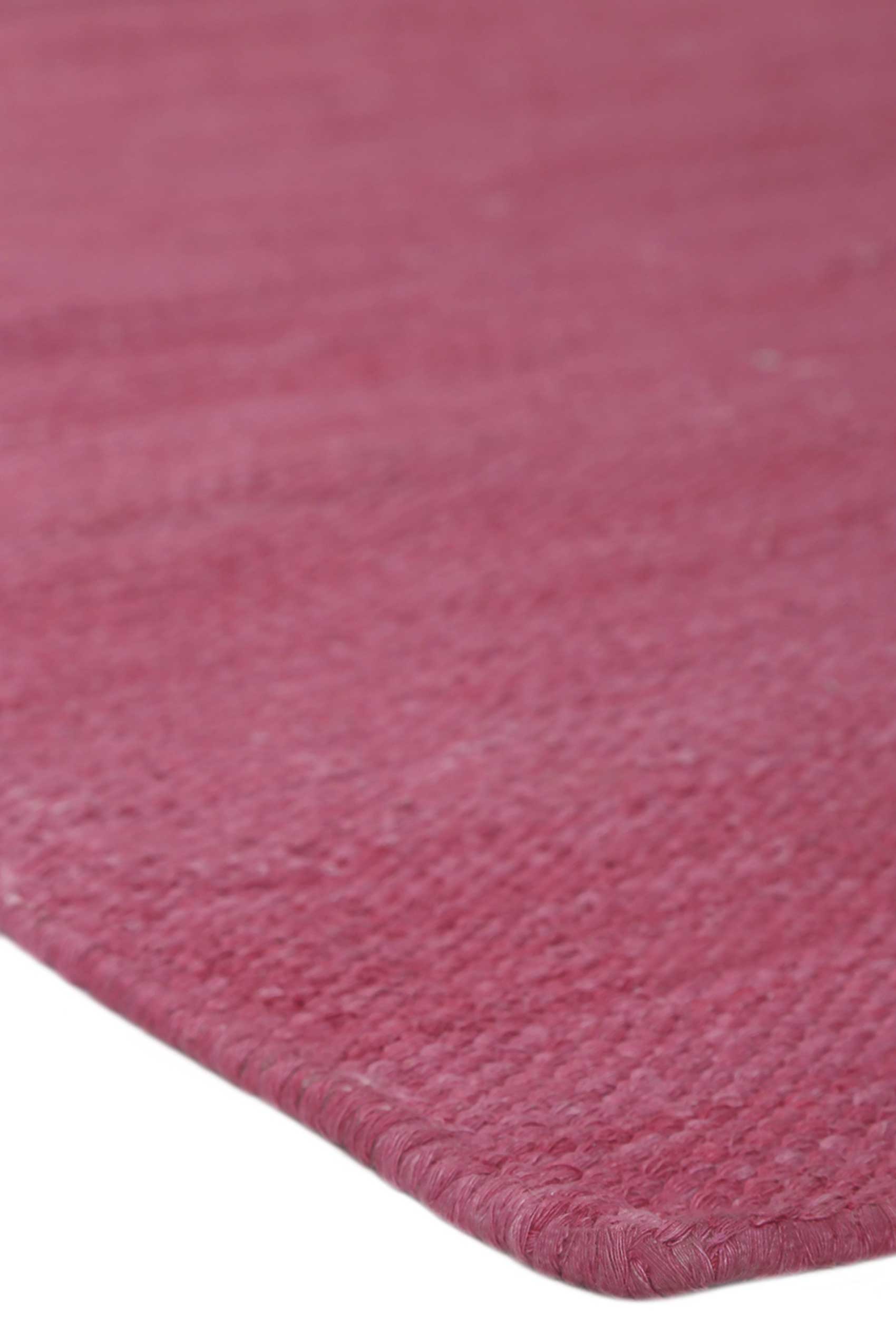 Esprit Kurzflor Teppich Pink aus Baumwolle 
