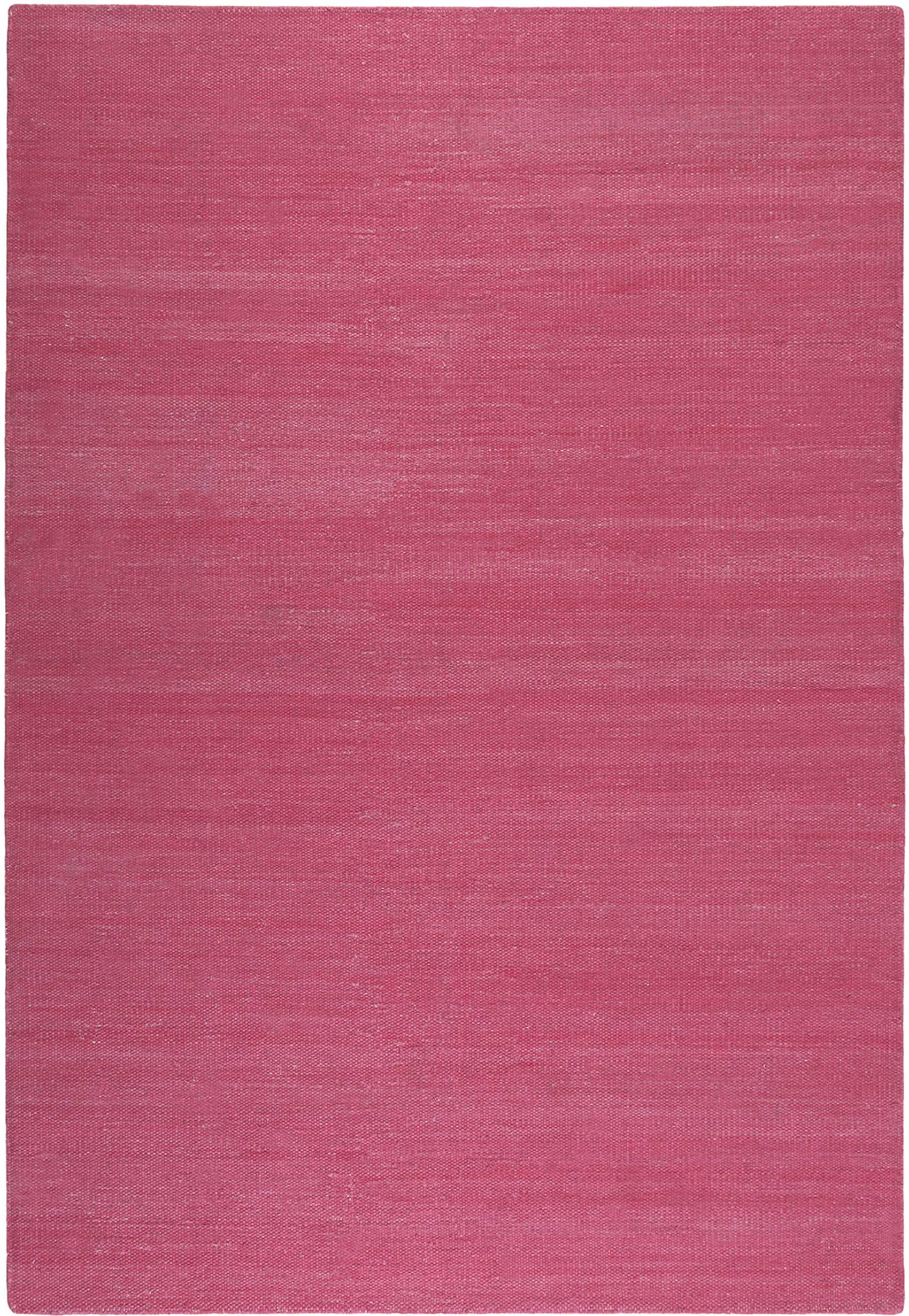 Esprit Kurzflor Teppich Pink aus Baumwolle 