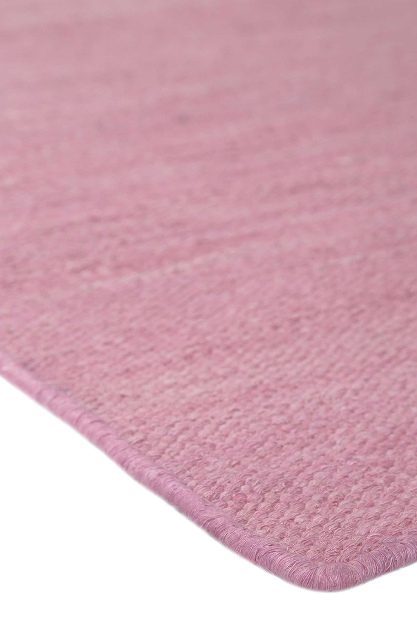 Esprit Kurzflor Teppich Rosa aus Baumwolle » Rainbow Kelim « - Ansicht 4