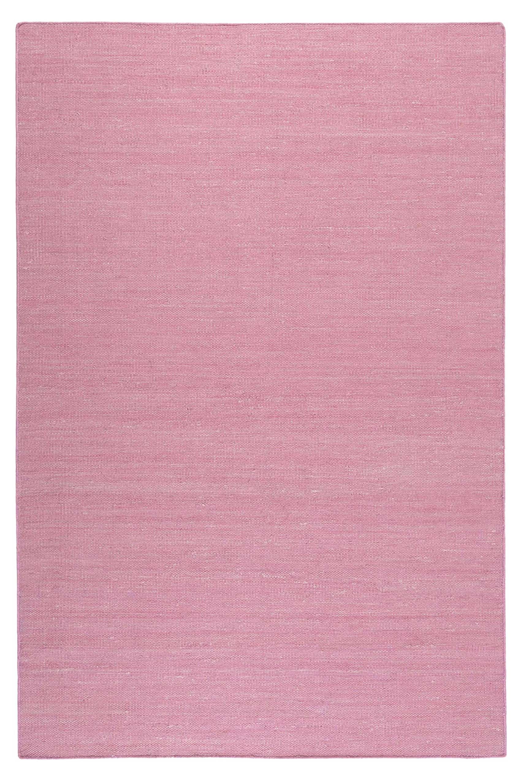 Esprit Kurzflor Teppich Rosa aus Baumwolle » Rainbow Kelim « - Ansicht 1