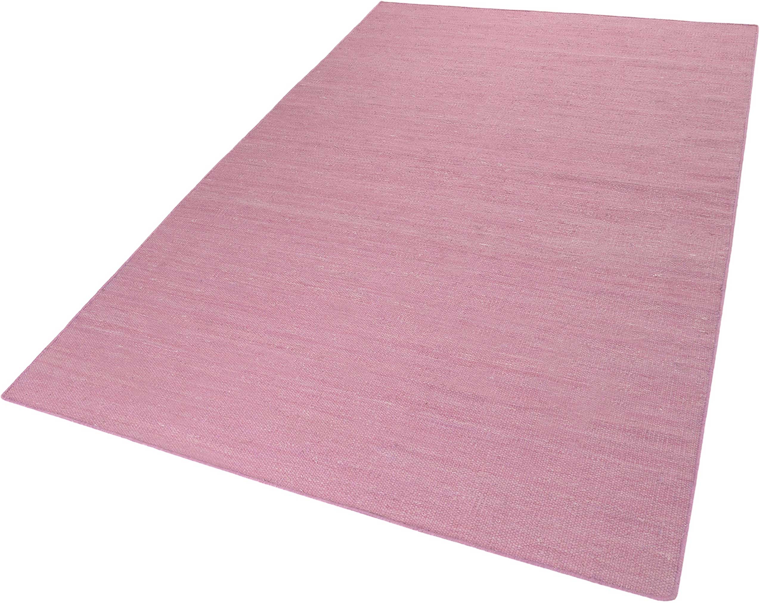 Esprit Kurzflor Teppich Rosa aus Baumwolle » Rainbow Kelim « - Ansicht 2