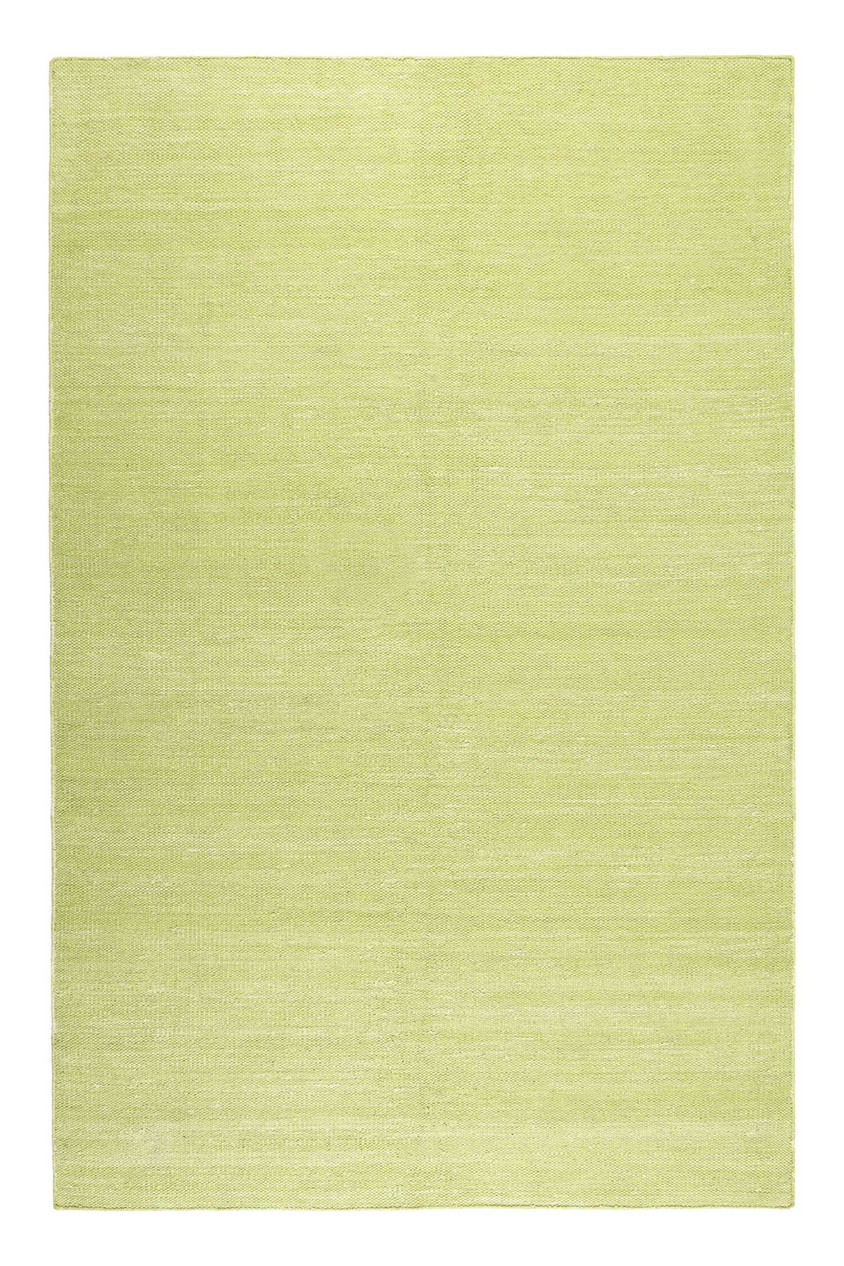 Esprit Kurzflor Teppich Grün aus Baumwolle 