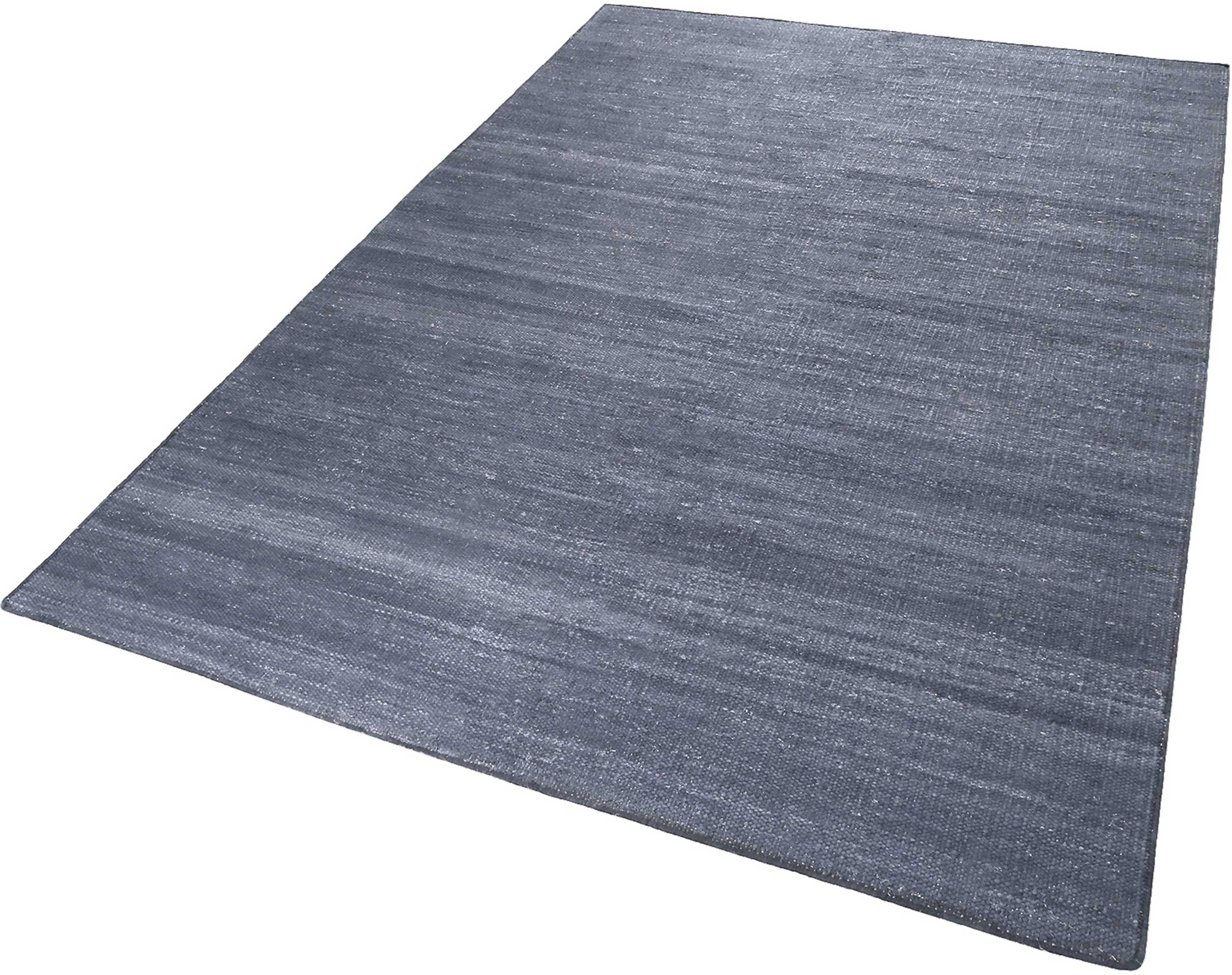 Esprit Kurzflor Teppich Blau Grau aus Baumwolle » Rainbow Kelim « - Ansicht 2