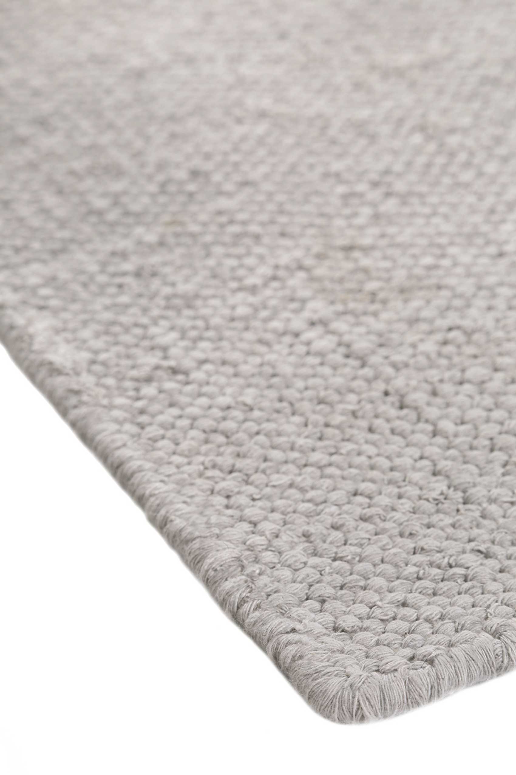 Esprit Kurzflor Teppich Hellgrau aus Baumwolle » Rainbow Kelim « - Ansicht 4