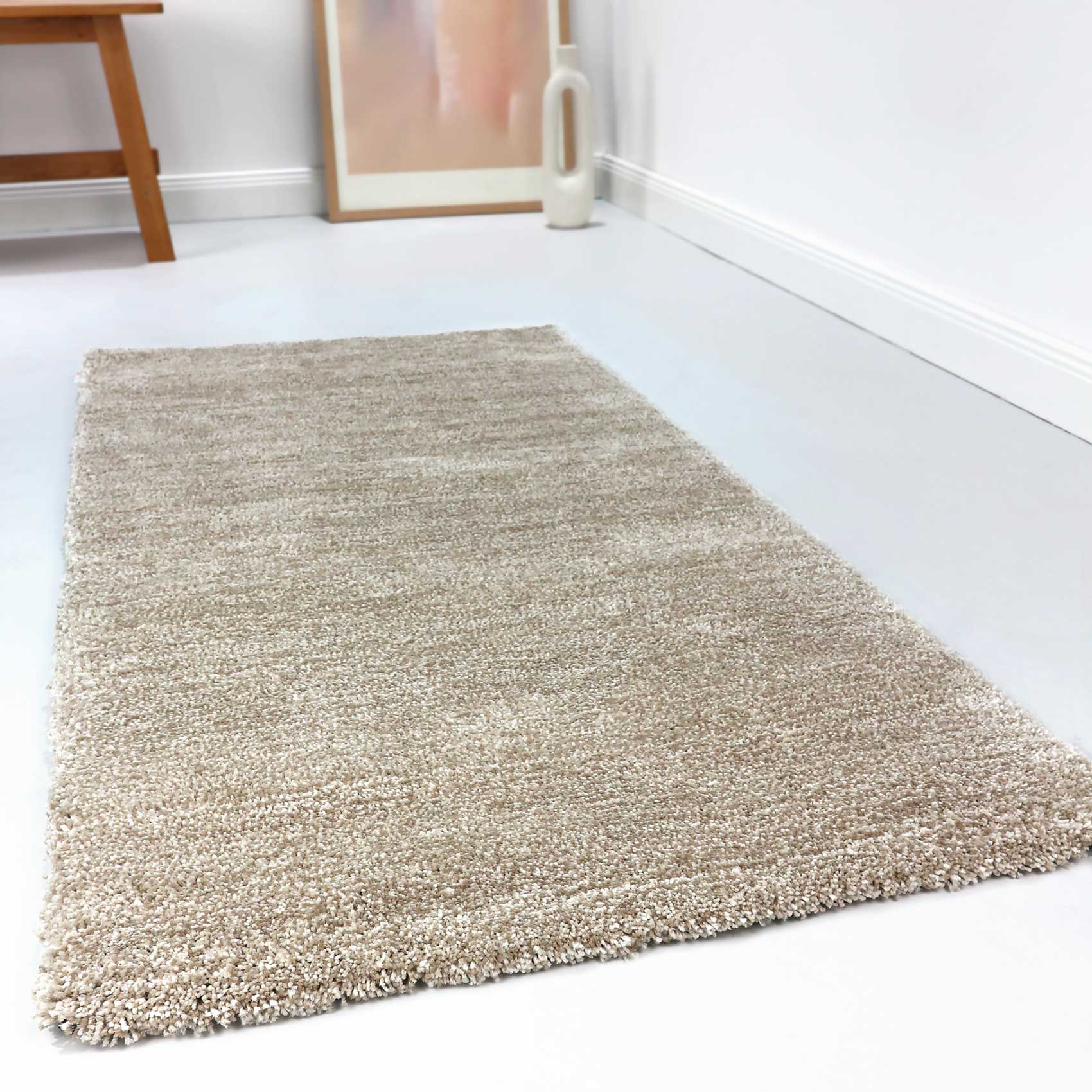 Esprit Teppich Beige Sand meliert Hochflor 