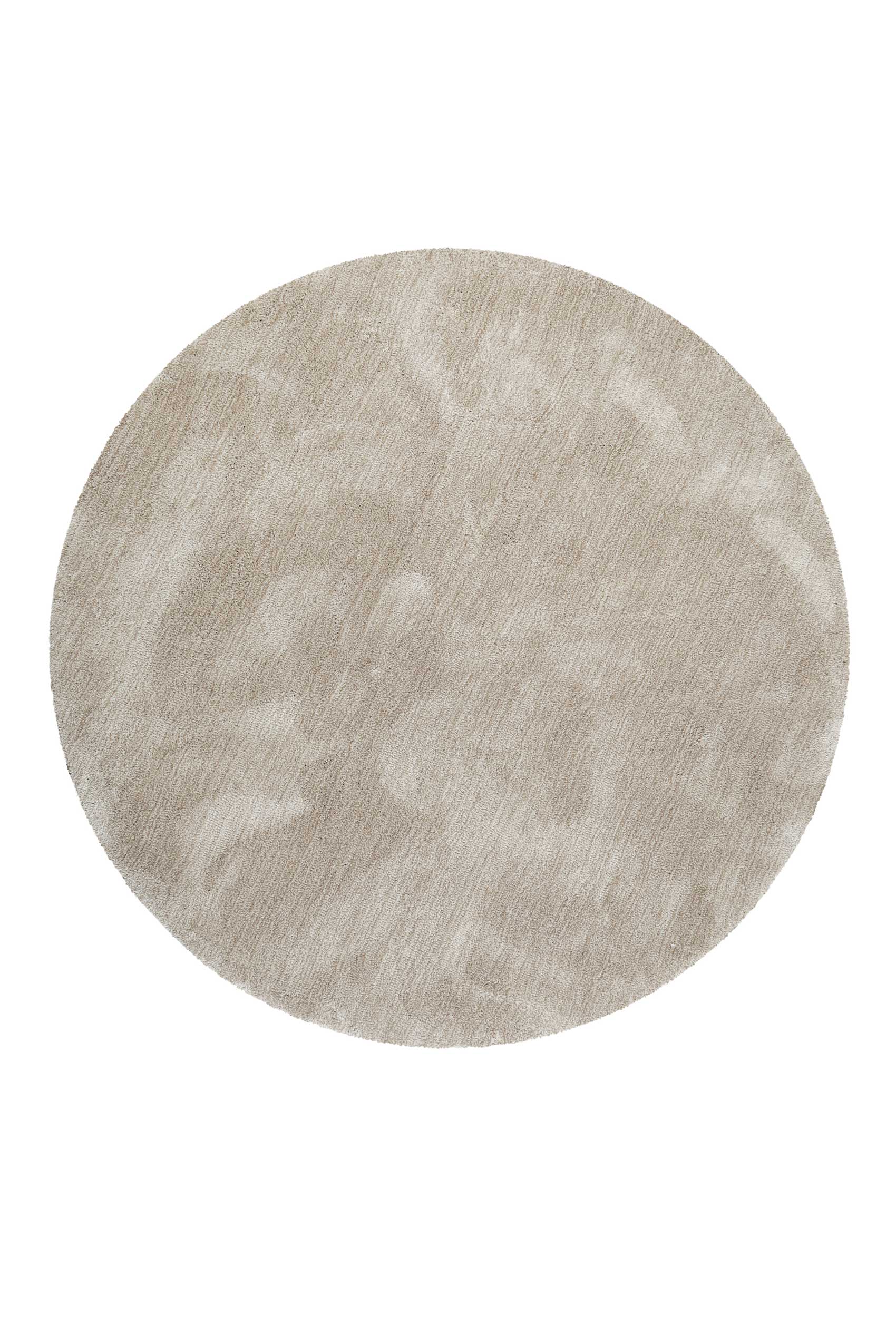 Esprit Teppich Rund Beige Sand meliert Hochflor 