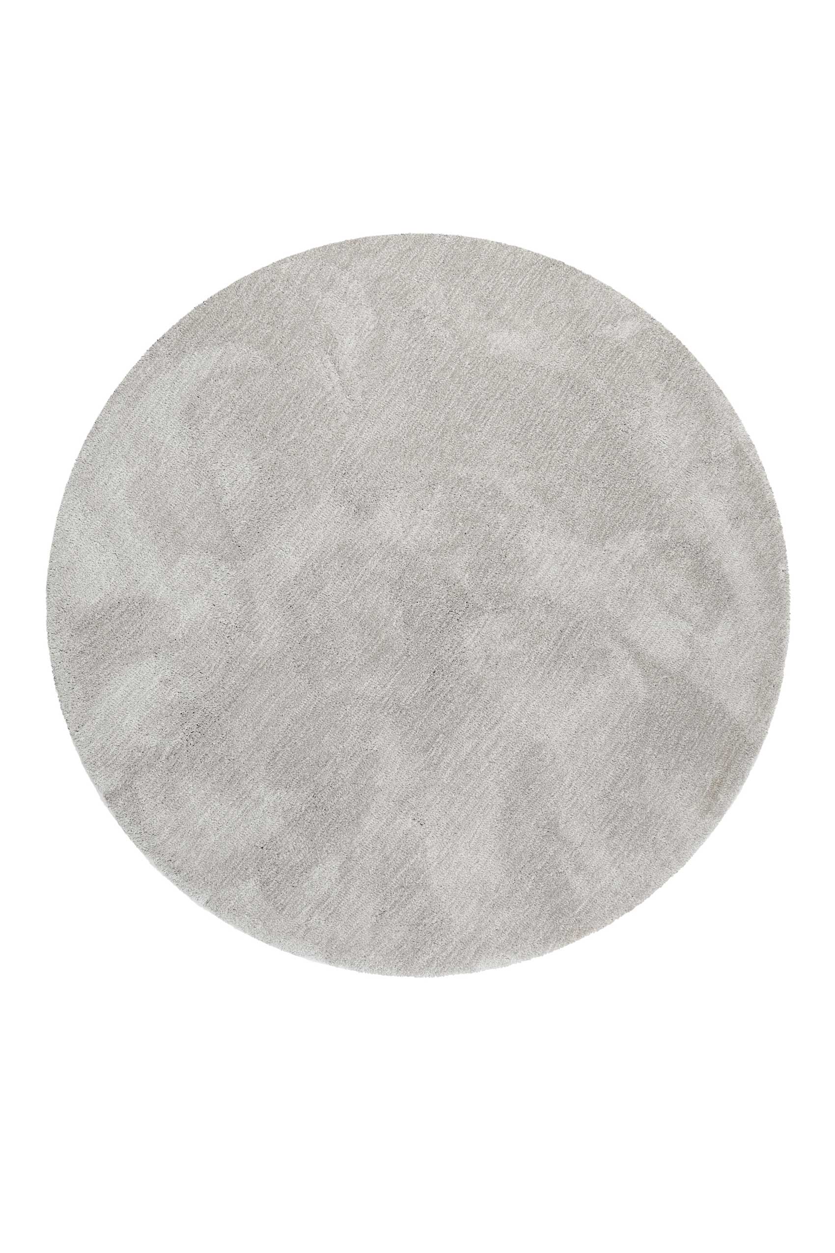 Esprit Teppich Rund Hellgrau Creme meliert Hochflor 