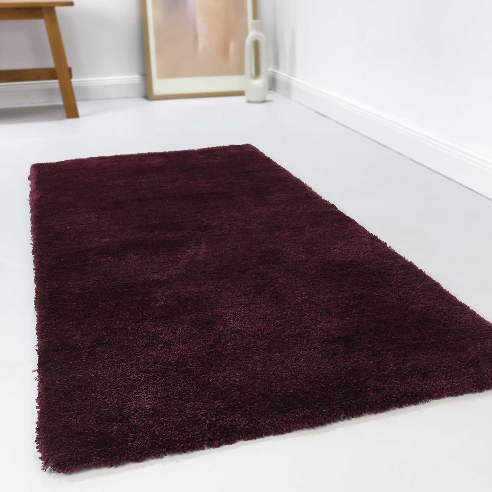 Esprit Teppich Bordeaux Rot Hochflor 