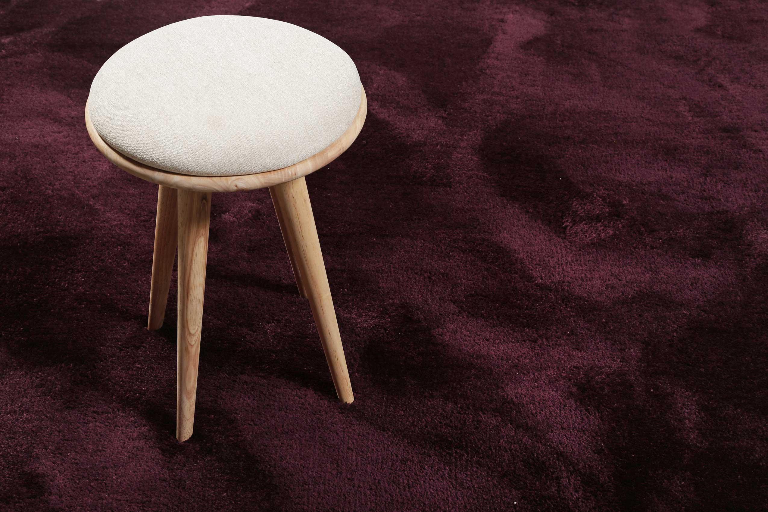 Esprit Teppich Rund Bordeaux Rot Hochflor » Relaxx « - Ansicht 5
