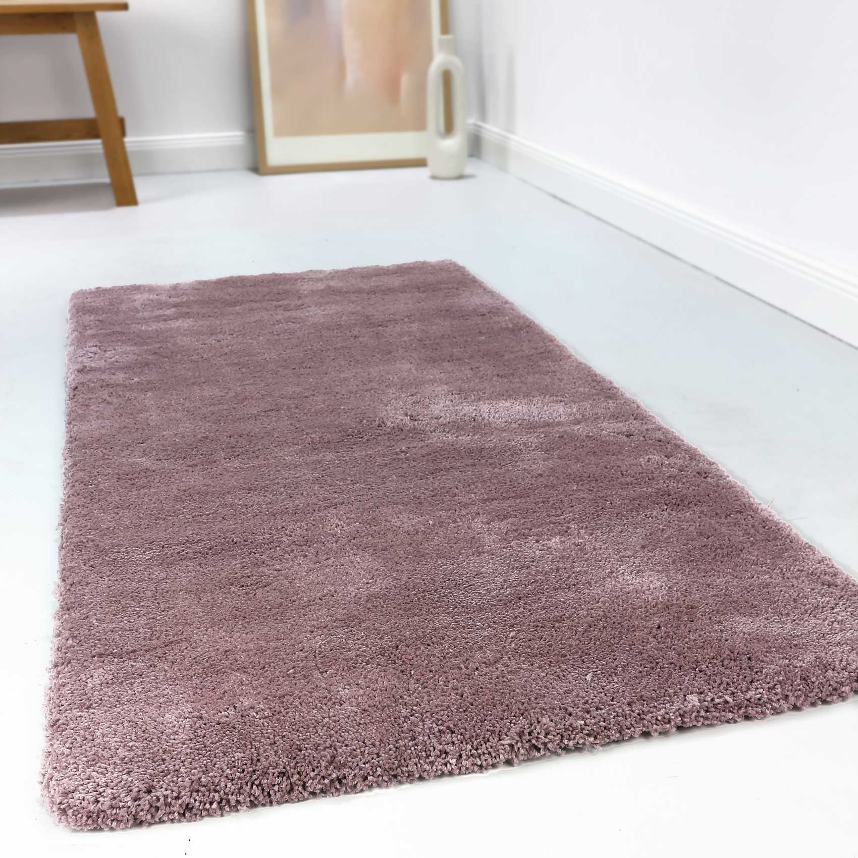 Esprit Teppich Altrosa Flieder Hochflor 