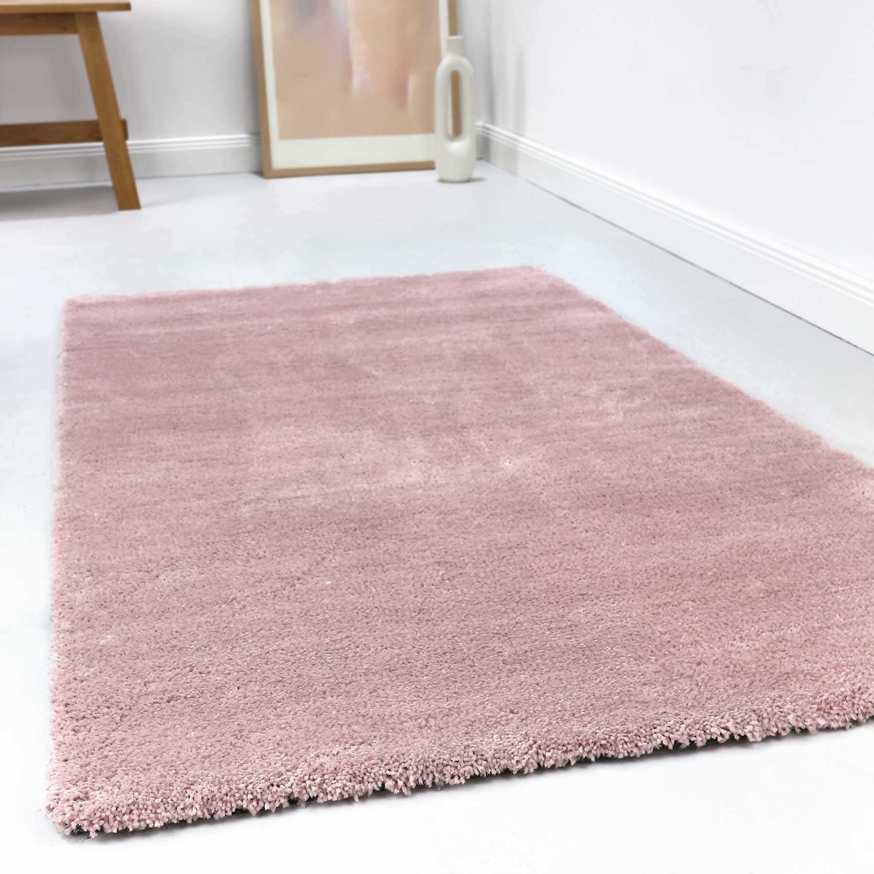 Esprit Teppich Rosa Creme Hochflor 