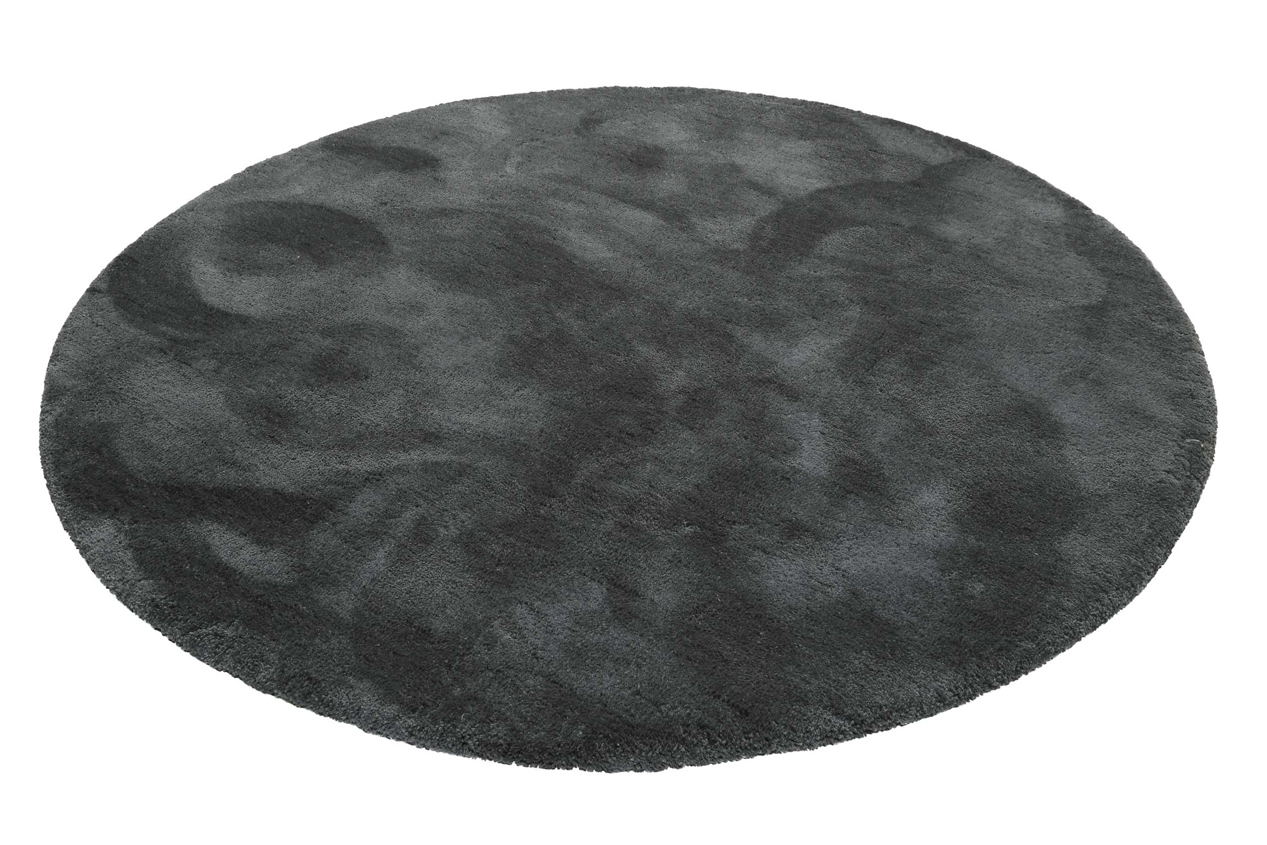 Esprit Teppich Rund Grün Anthrazit Hochflor 