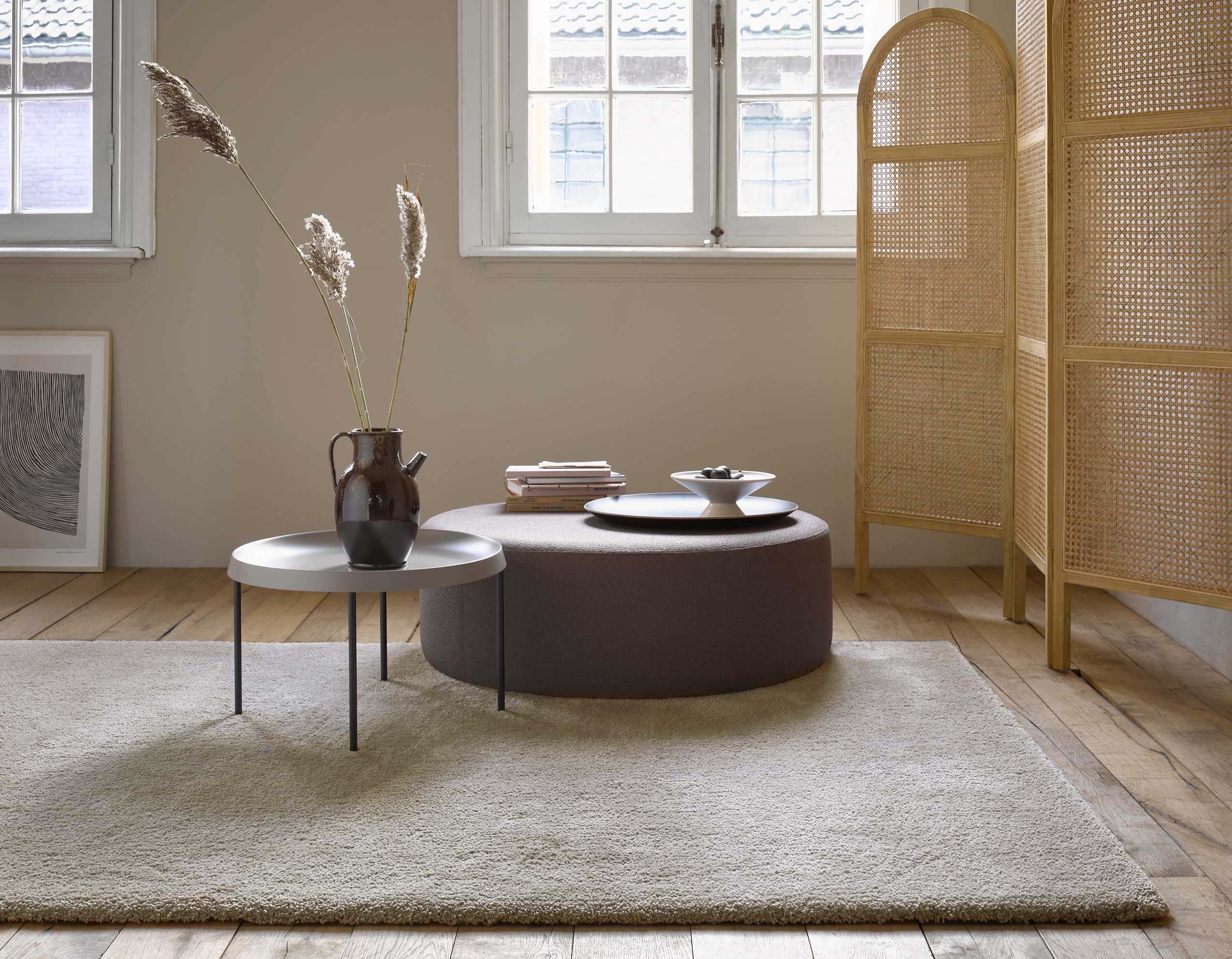 Esprit Teppich Creme Beige meliert Hochflor 