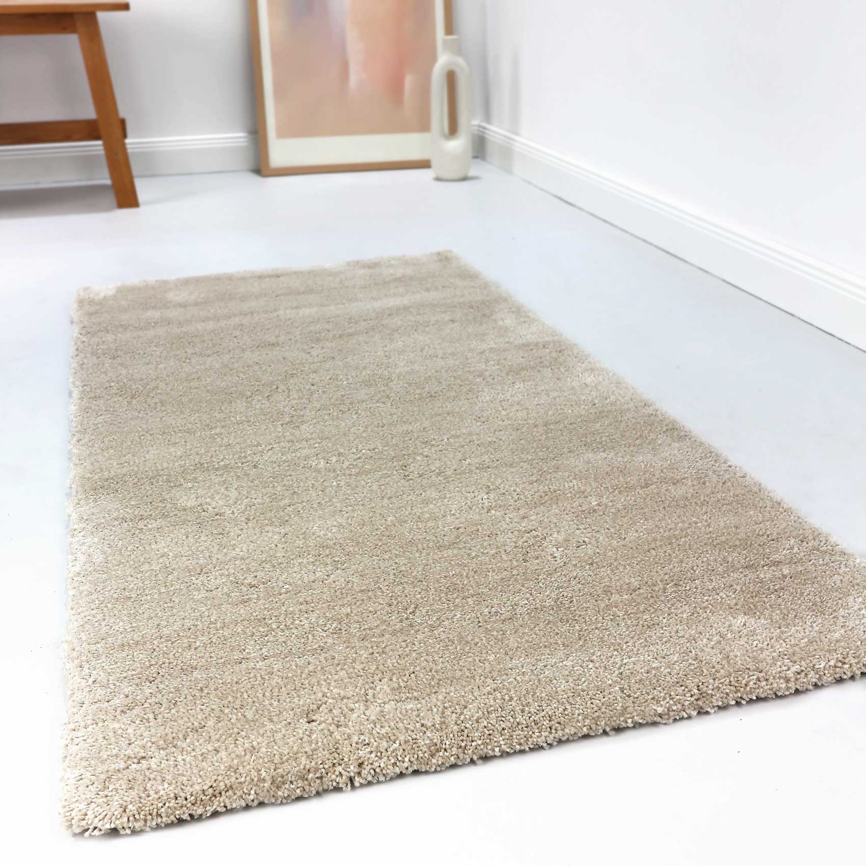 Esprit Teppich Creme Beige meliert Hochflor 