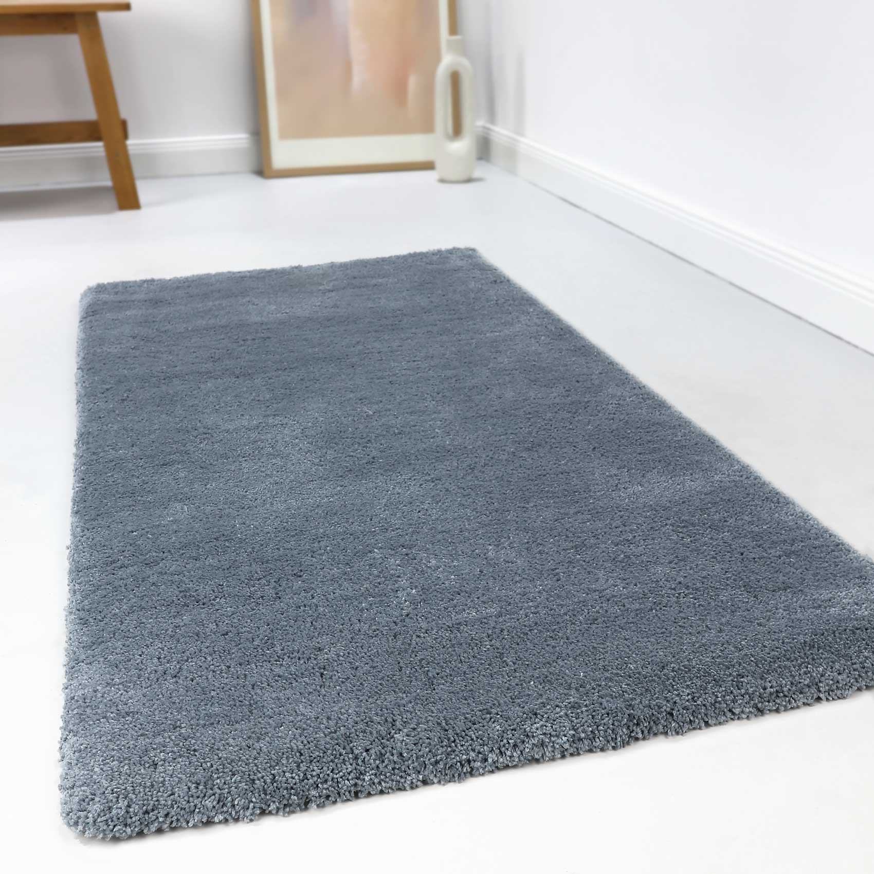 Esprit Teppich Blau Grau Hochflor » Relaxx « - Ansicht 7