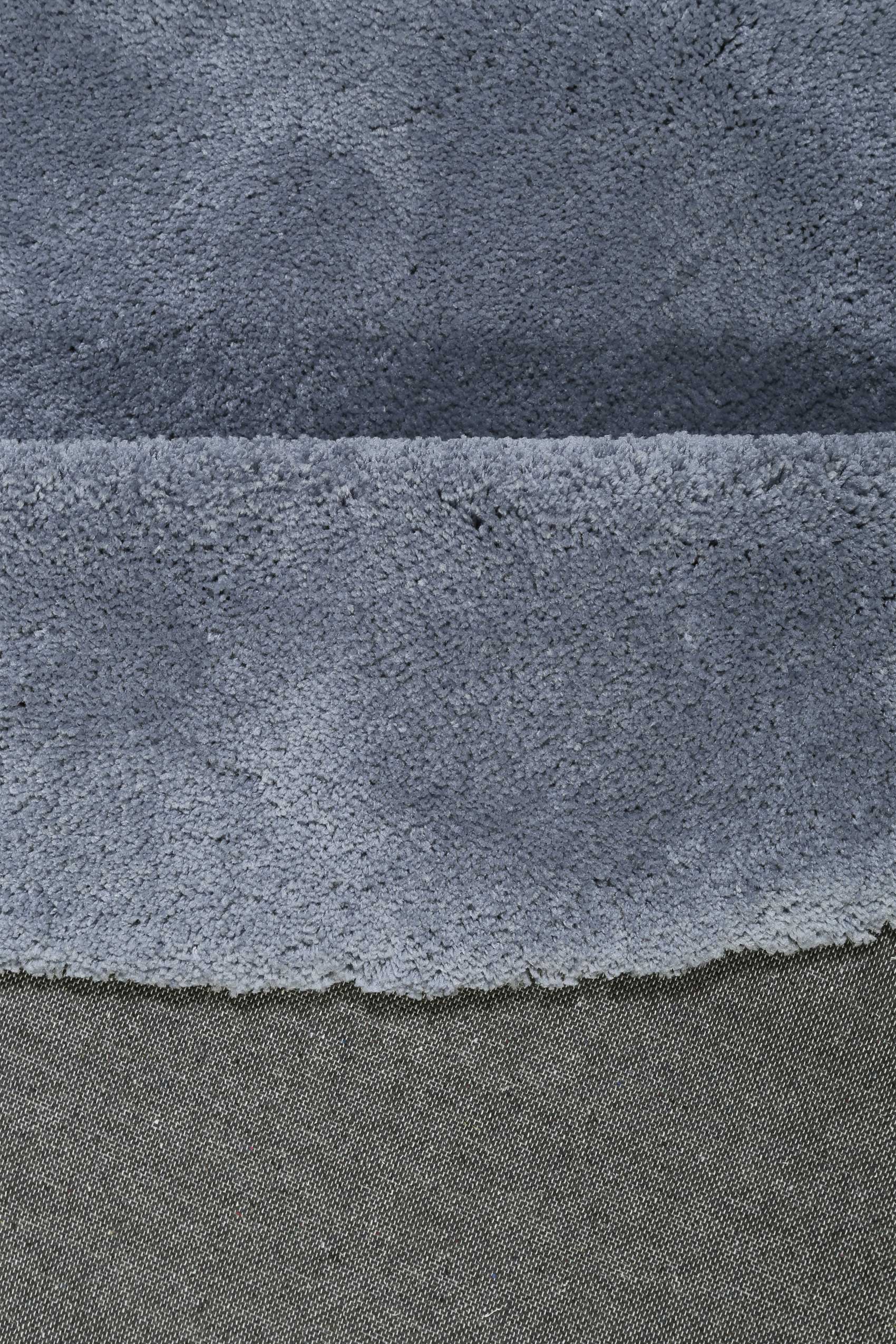 Esprit Teppich Rund Blau Grau Hochflor 